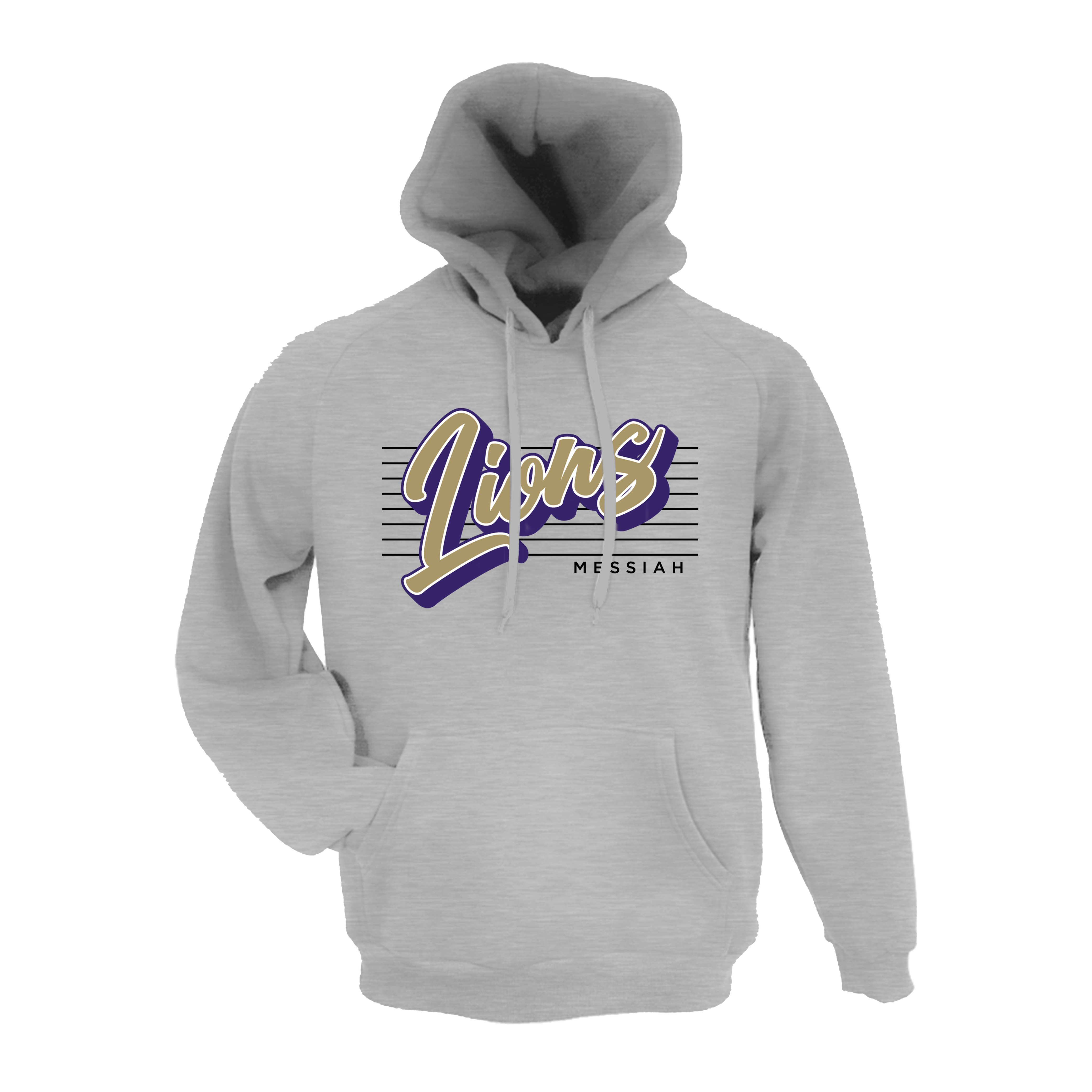 Messiah Lions Basketball 2026- Hoodie 1 (Grey)