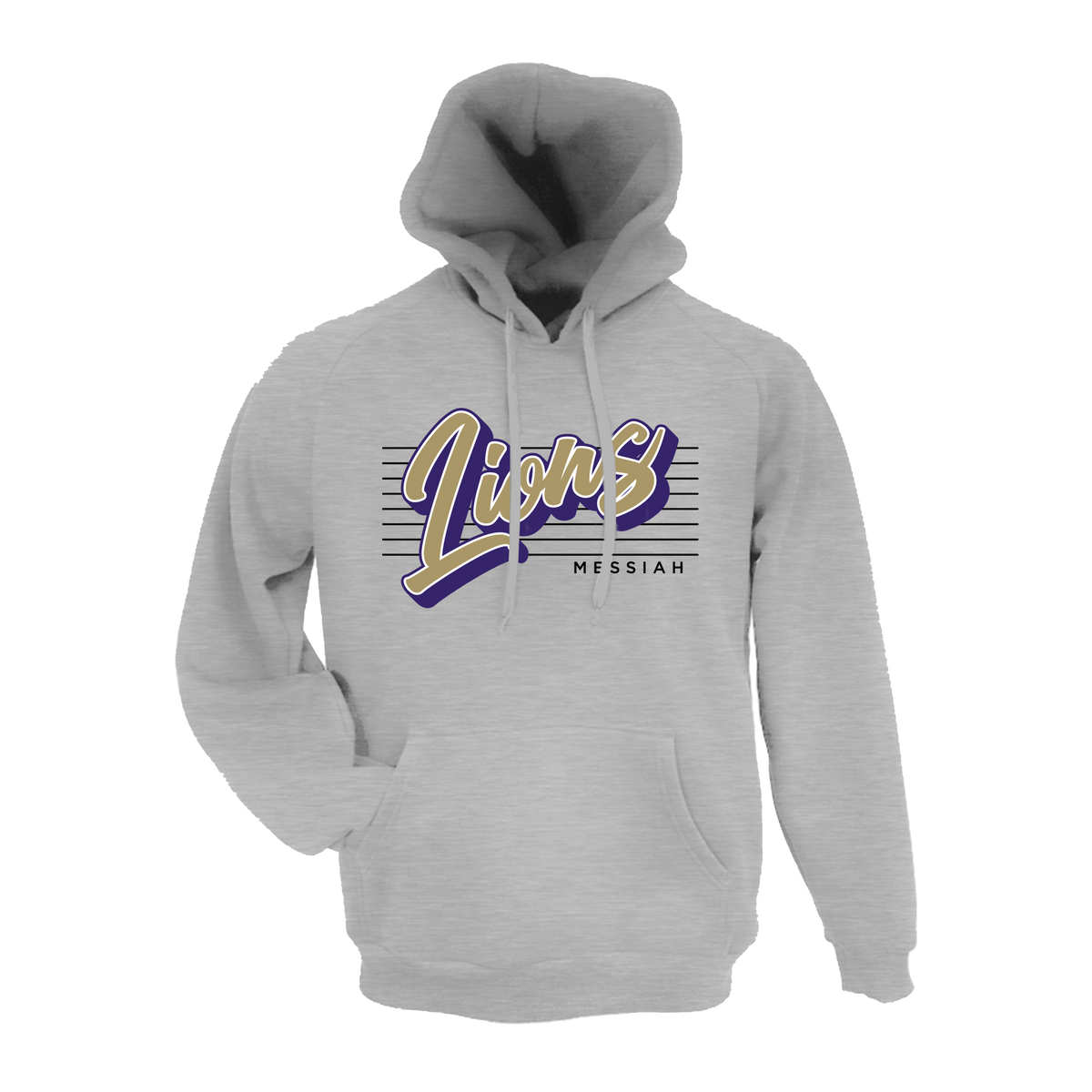 Messiah Lions Basketball 2026- Hoodie 1 (Grey)