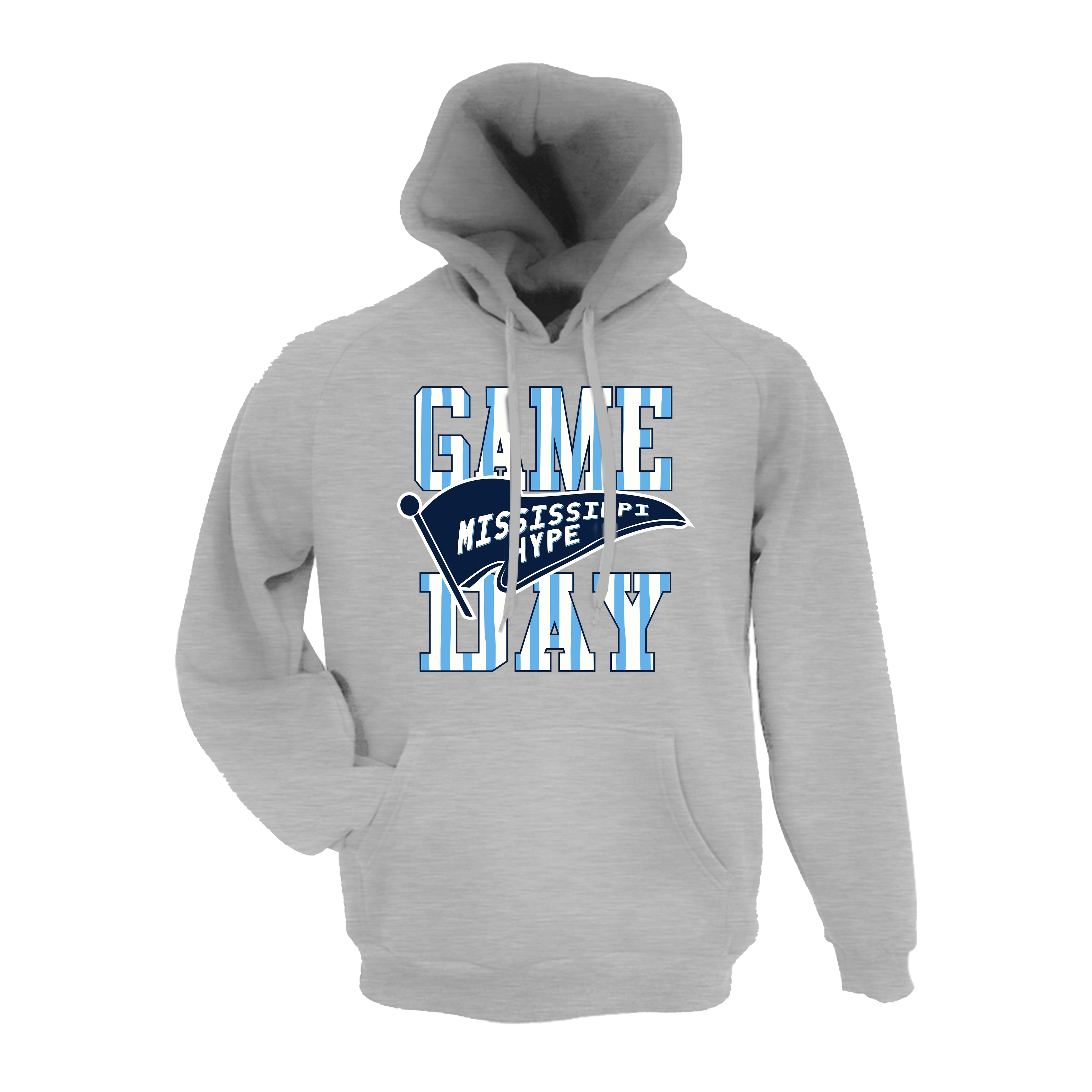 Mississippi Hype Baseball (Robinson)- Hoodie 1 (Grey)