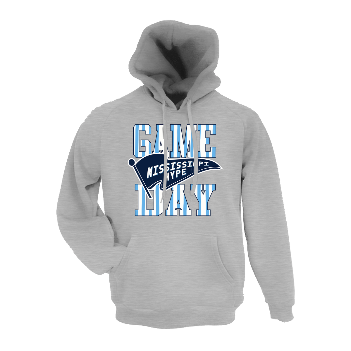 Mississippi Hype Baseball (Robinson)- Hoodie 1 (Grey)