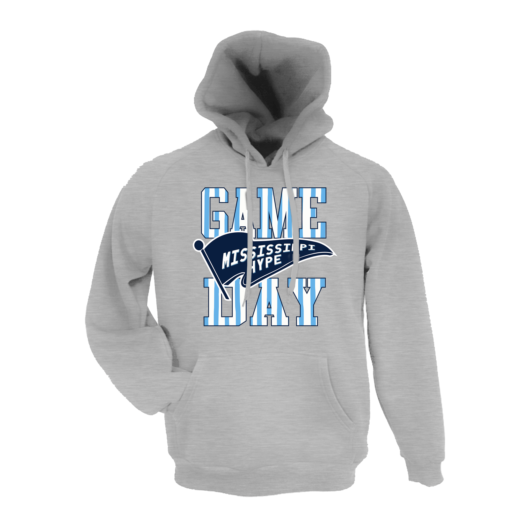 Mississippi Hype Baseball (Robinson)- Hoodie 1 (Grey)