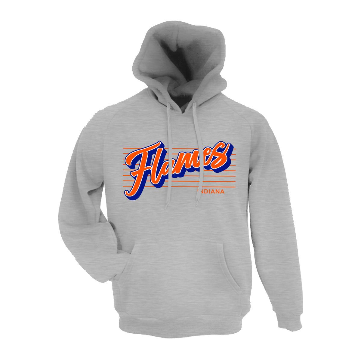 Indiana Flames (Brammer) Fastpitch- Hoodie 1 (Grey)