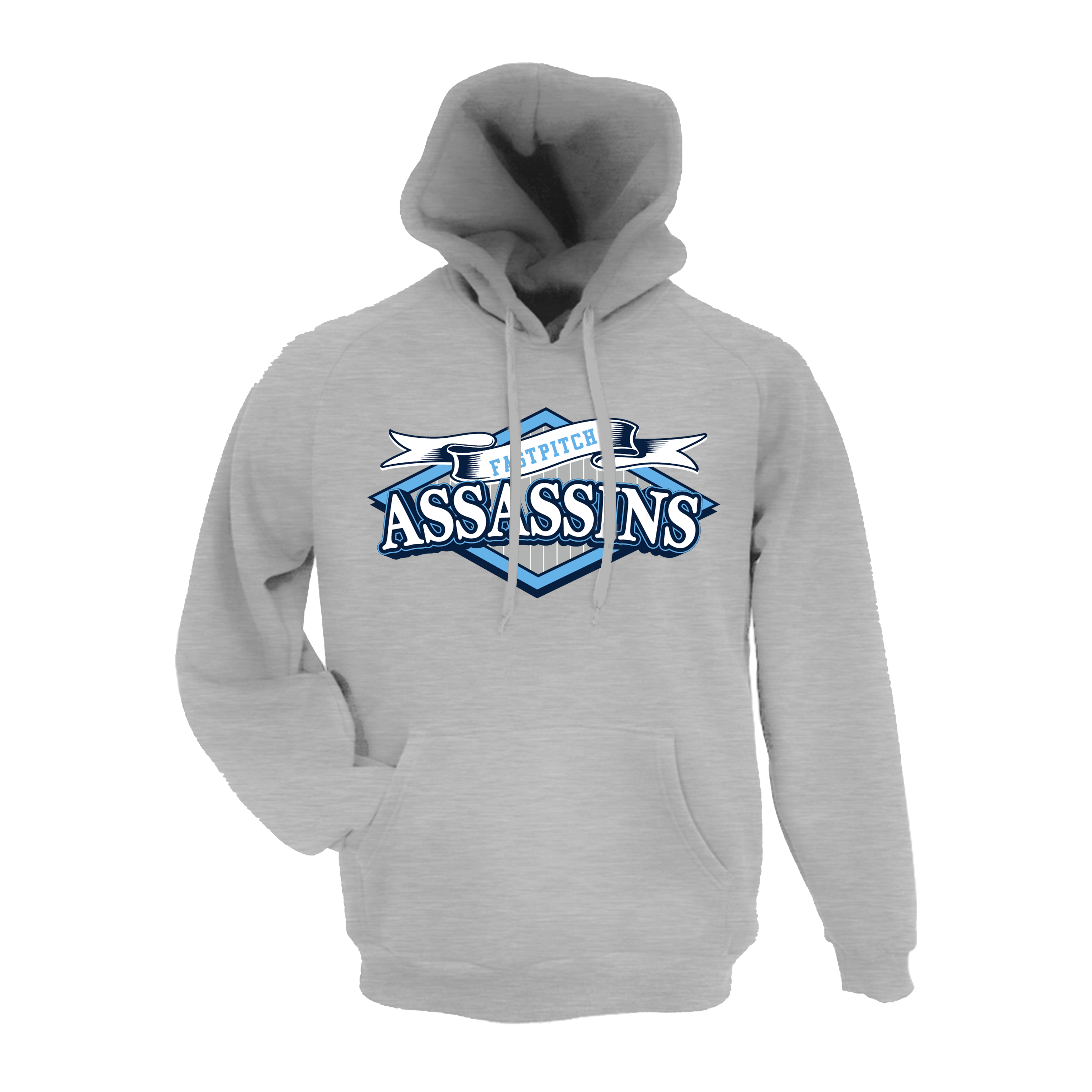 Assassins (Keller) Fastpitch- Hoodie 1 (Grey)