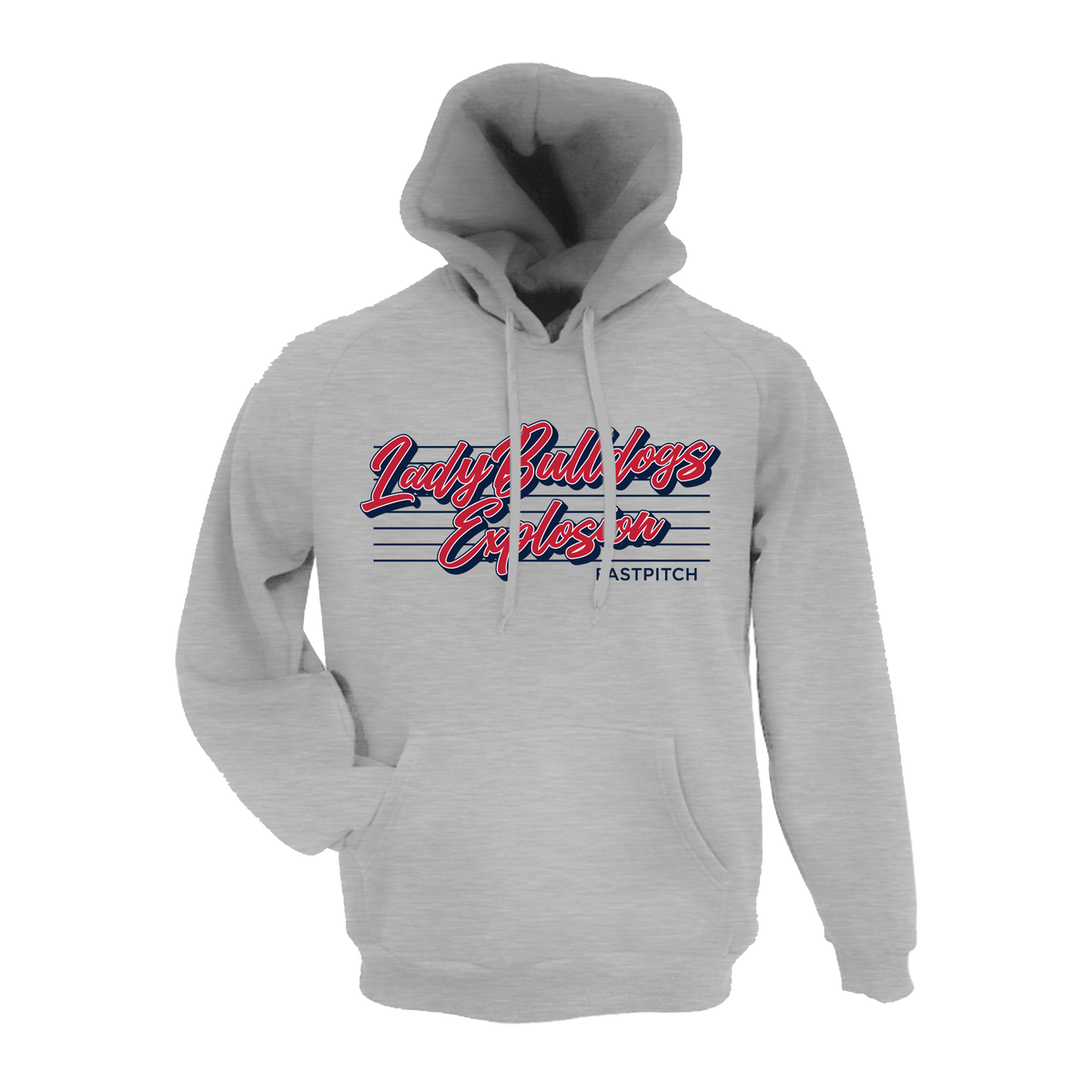 Lady Bulldogs Explosion Fastpitch (Lloyd)- Hoodie 1 (Grey)