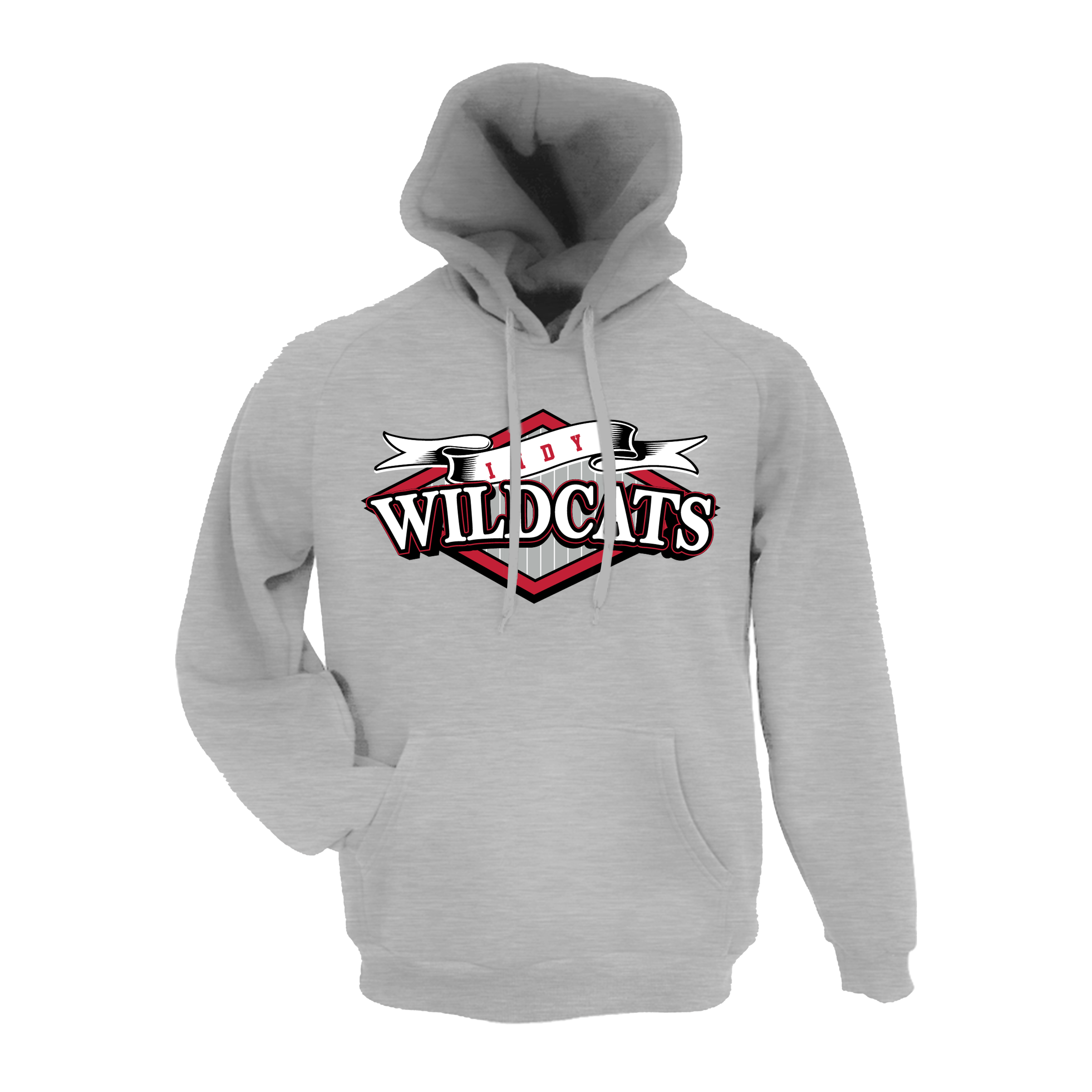 Indy Wildcats Fastpitch (Bean)- Hoodie 1 (Grey)