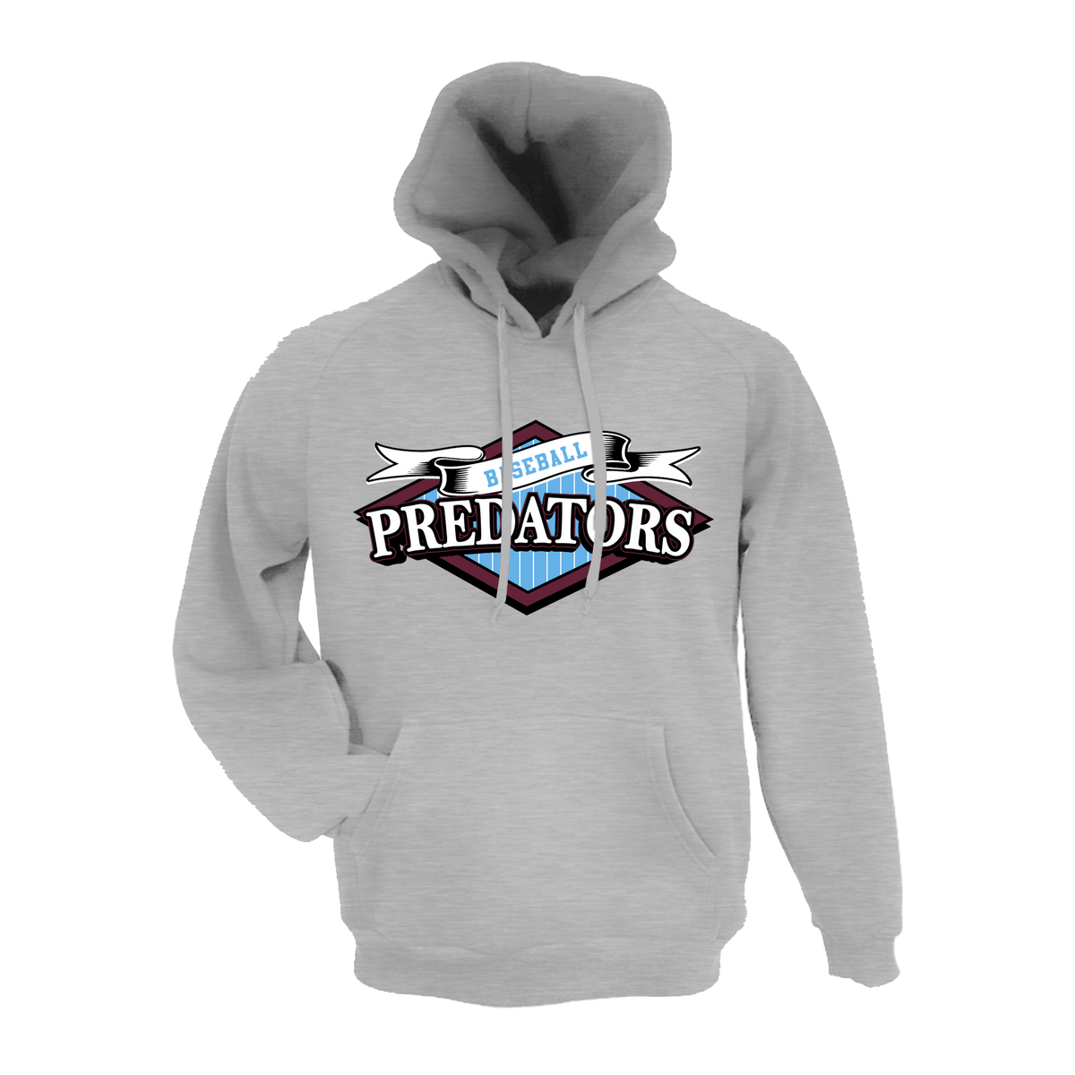 Pickerington Predators Baseball (Lodge) 2026- Hoodie 1 (Grey)