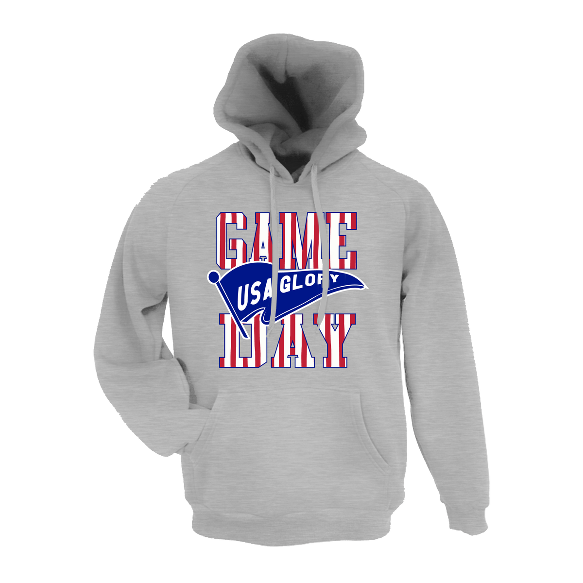 USA Glory Fastpitch- Hoodie 1 (Grey)