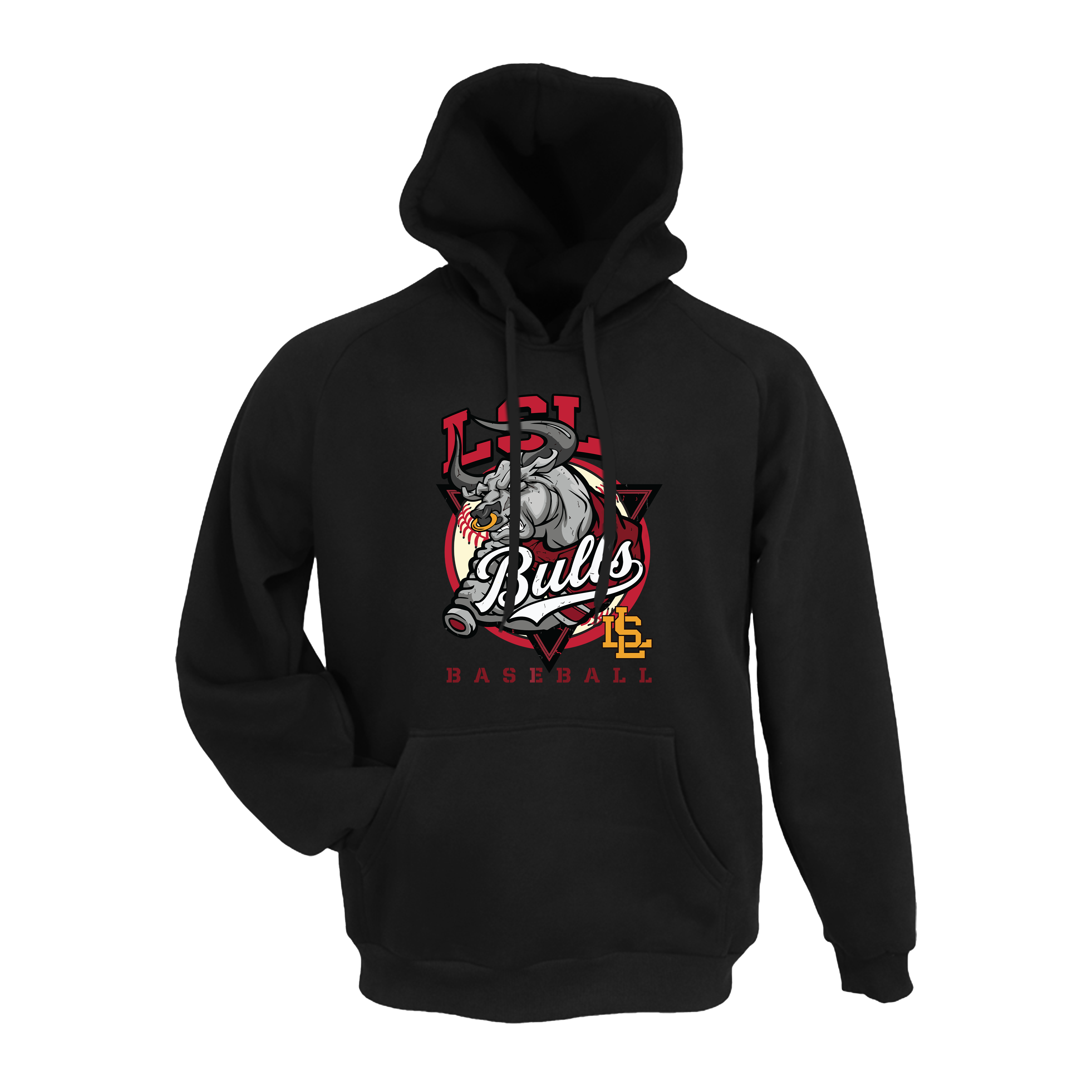 LSL Bulls- Hoodie 2 (Black)