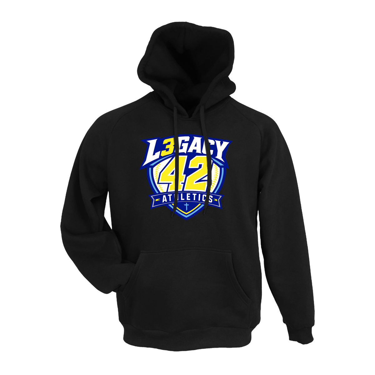 L3gacy 42 Athletics- Hoodie 2 (Black)