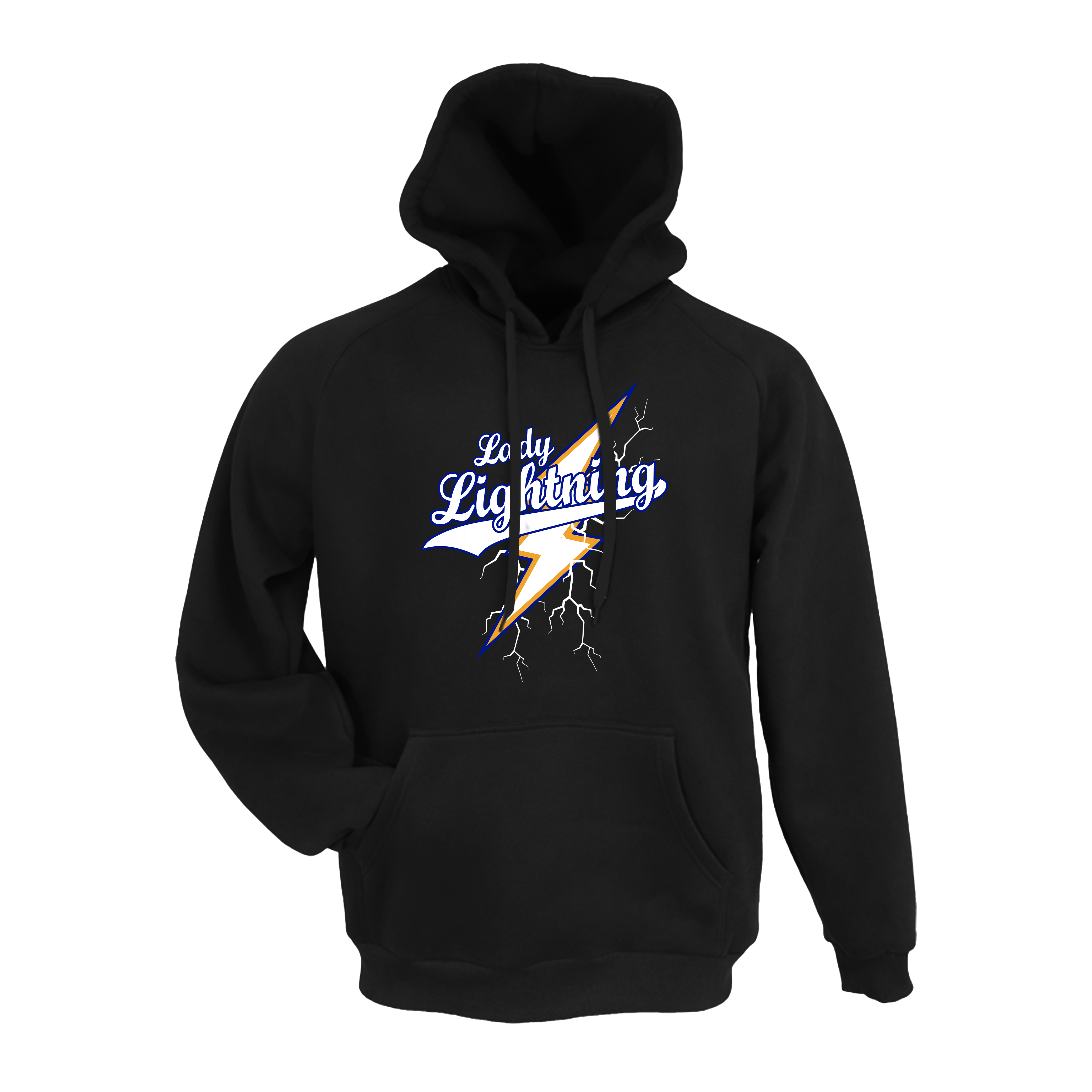Lady Lightning Fastpitch (Vernon)- Hoodie 2 (Black)