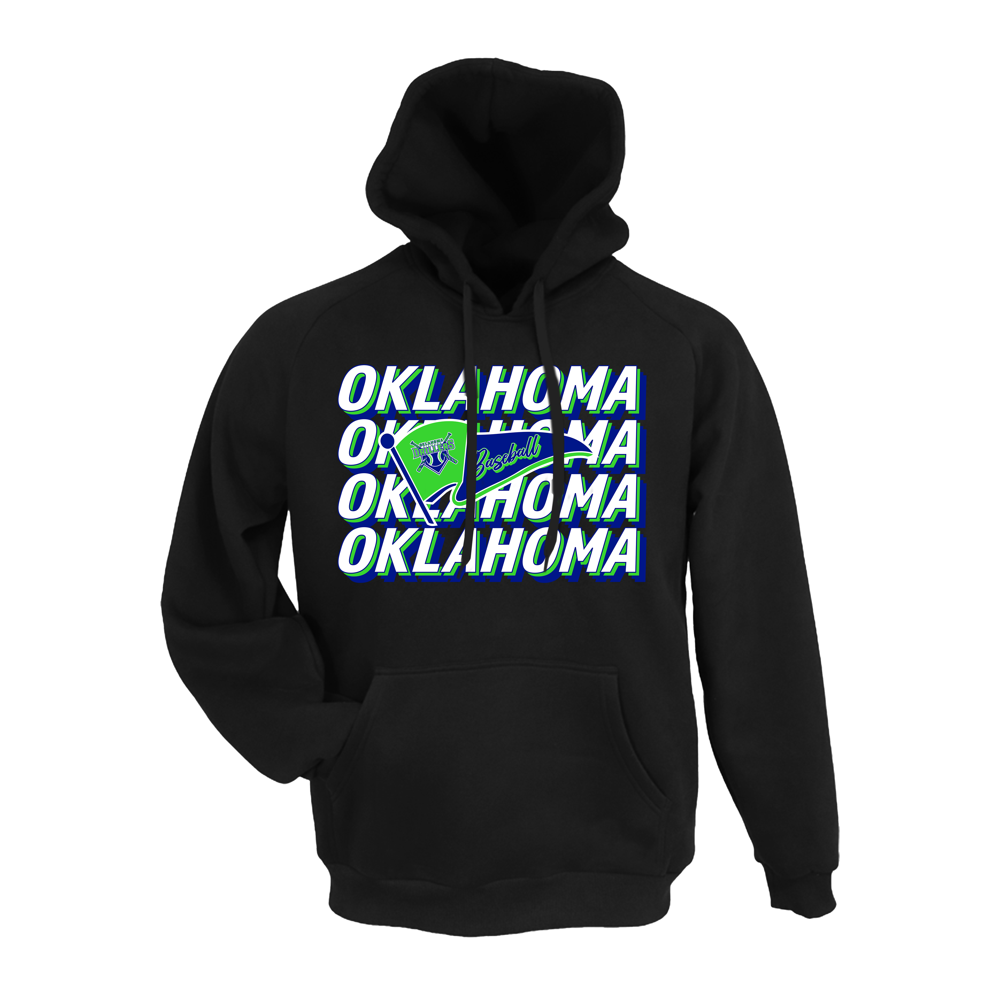Oklahoma Diamond Drillers Baseball (Miller)- Hoodie 2 (Black)