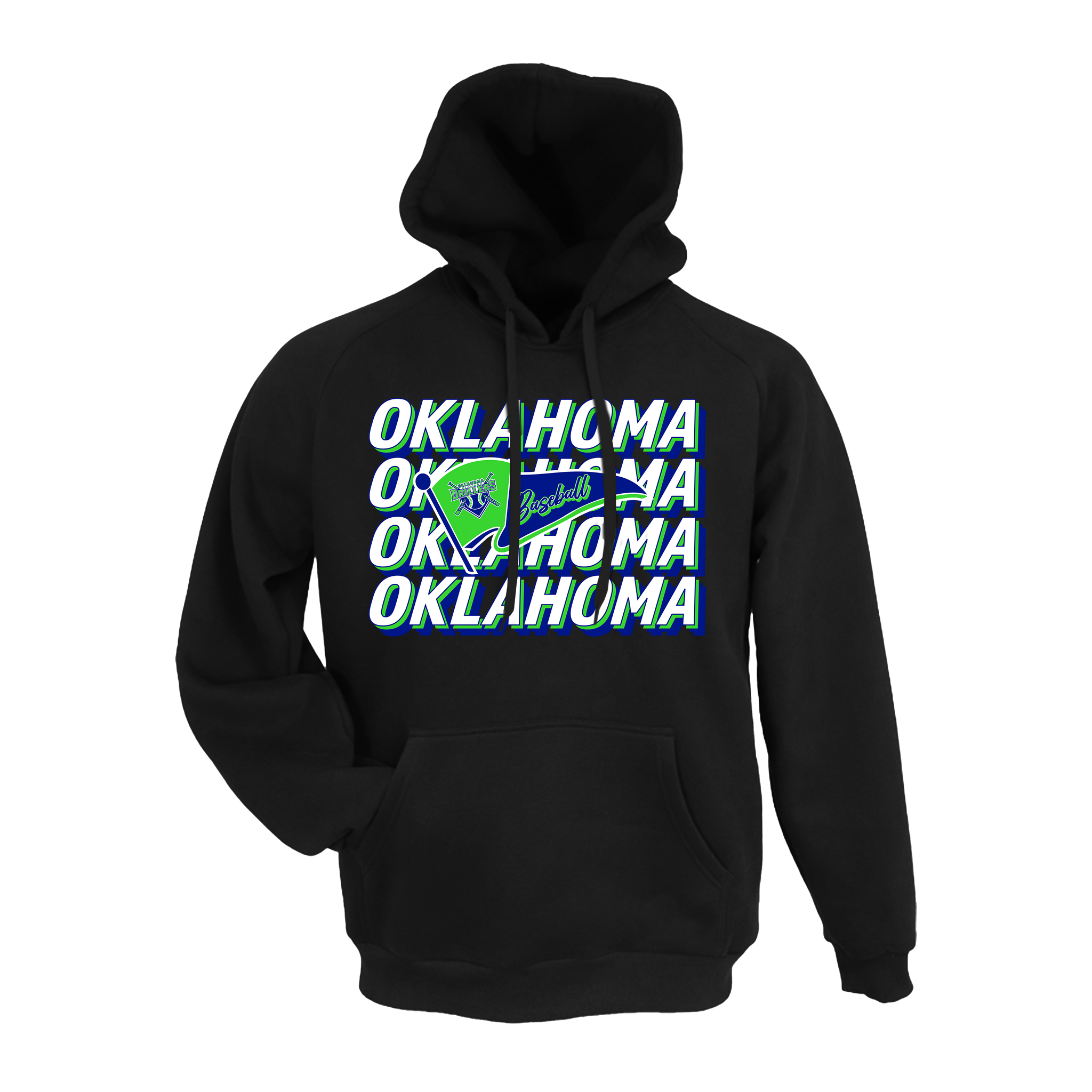 Oklahoma Diamond Drillers Baseball (Miller)- Hoodie 2 (Black)