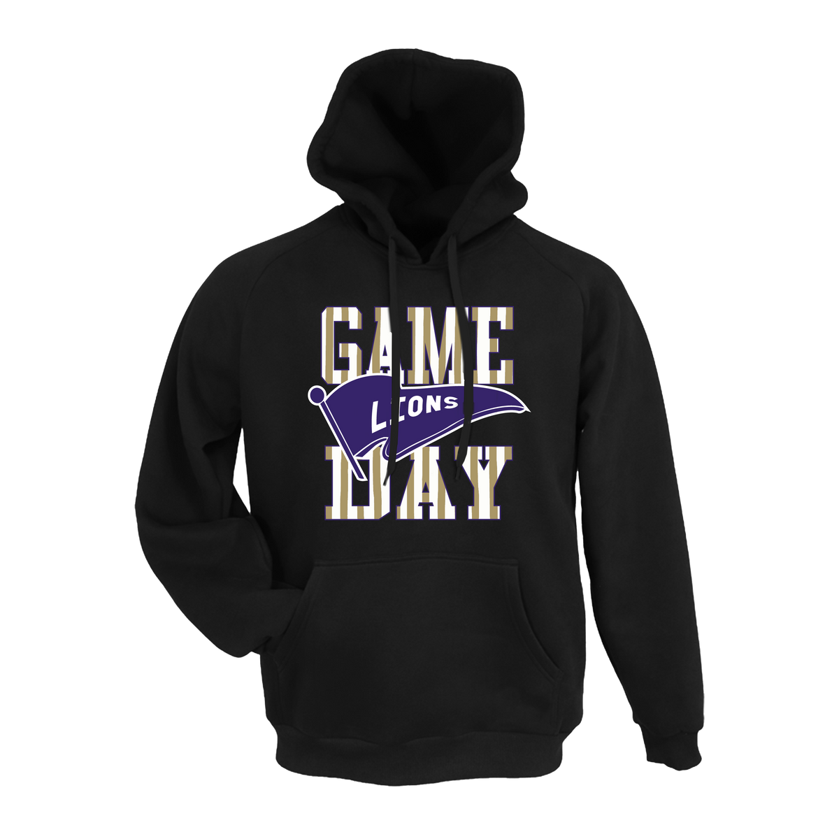 Messiah Lions Basketball 2026- Hoodie 2 (Black)