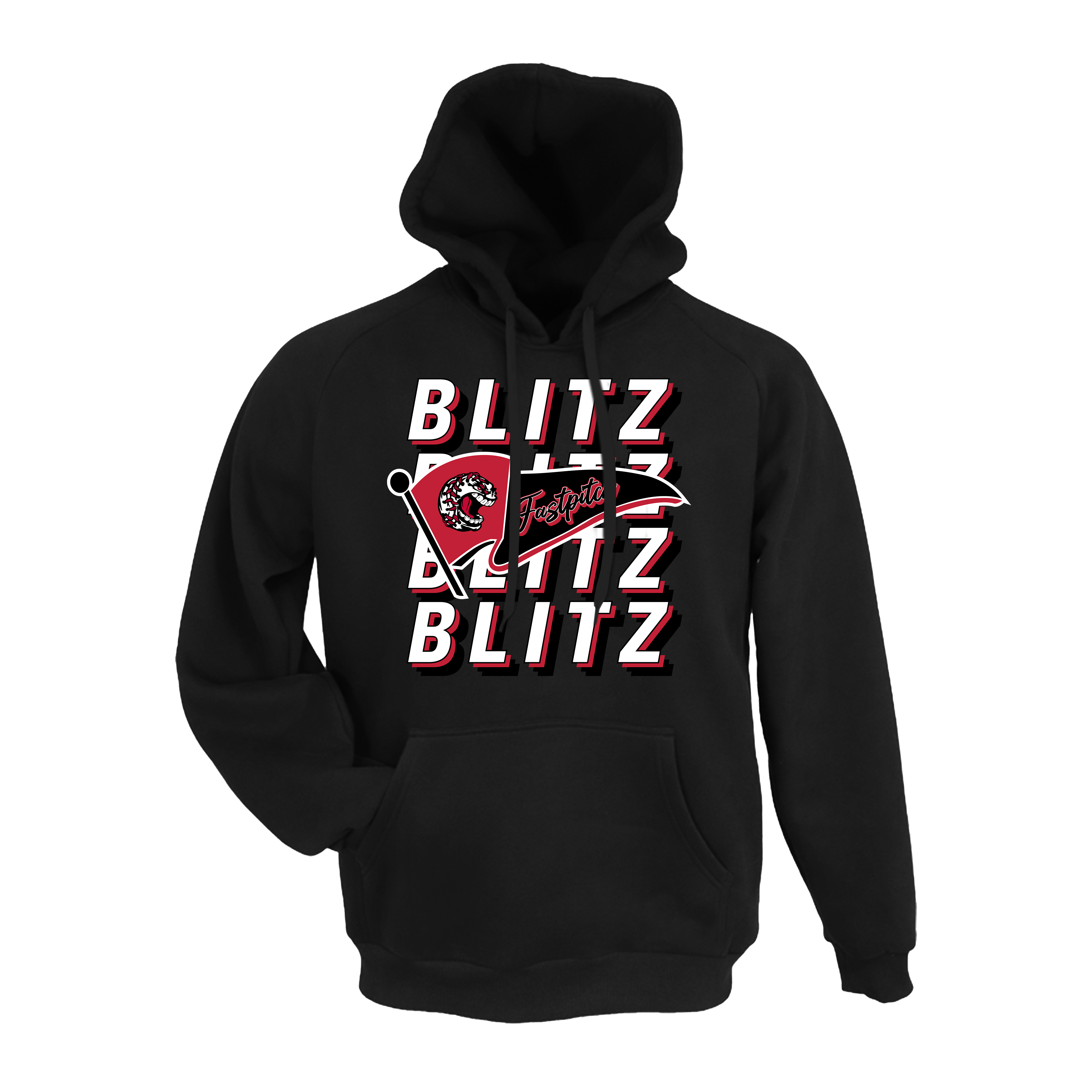 Blitz (Harding) Fastpitch- Hoodie 2 (Black)