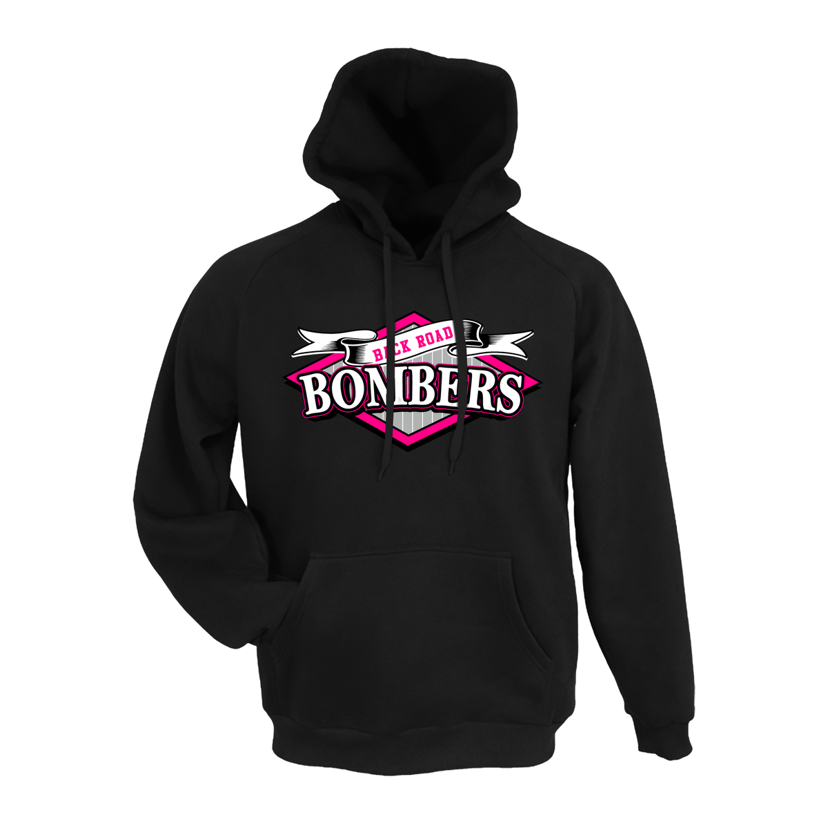 Back Road Bombers Fastpitch (Bear)- Hoodie 2 (Black)