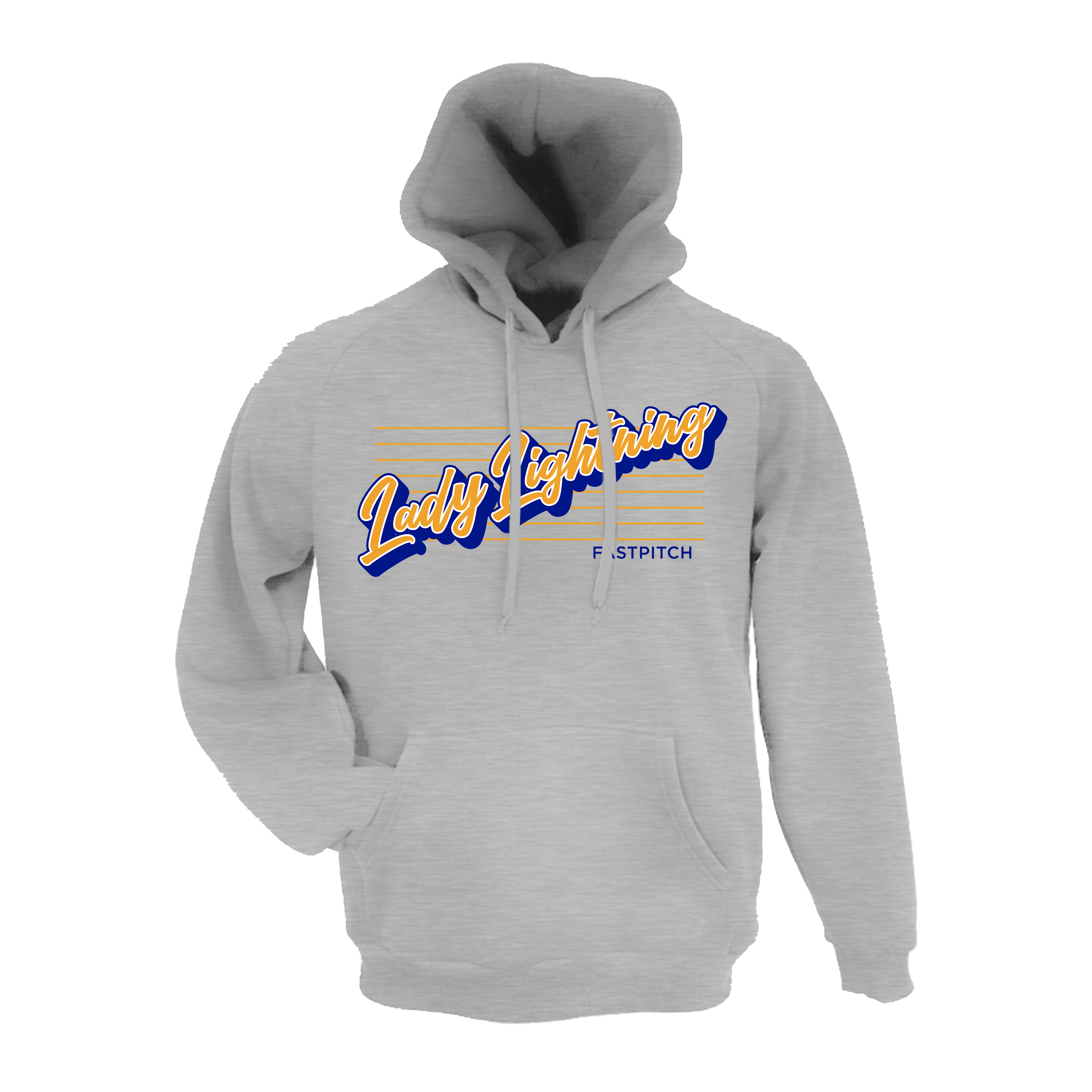 Lady Lightning Fastpitch (Vernon)- Hoodie 2 (Grey)