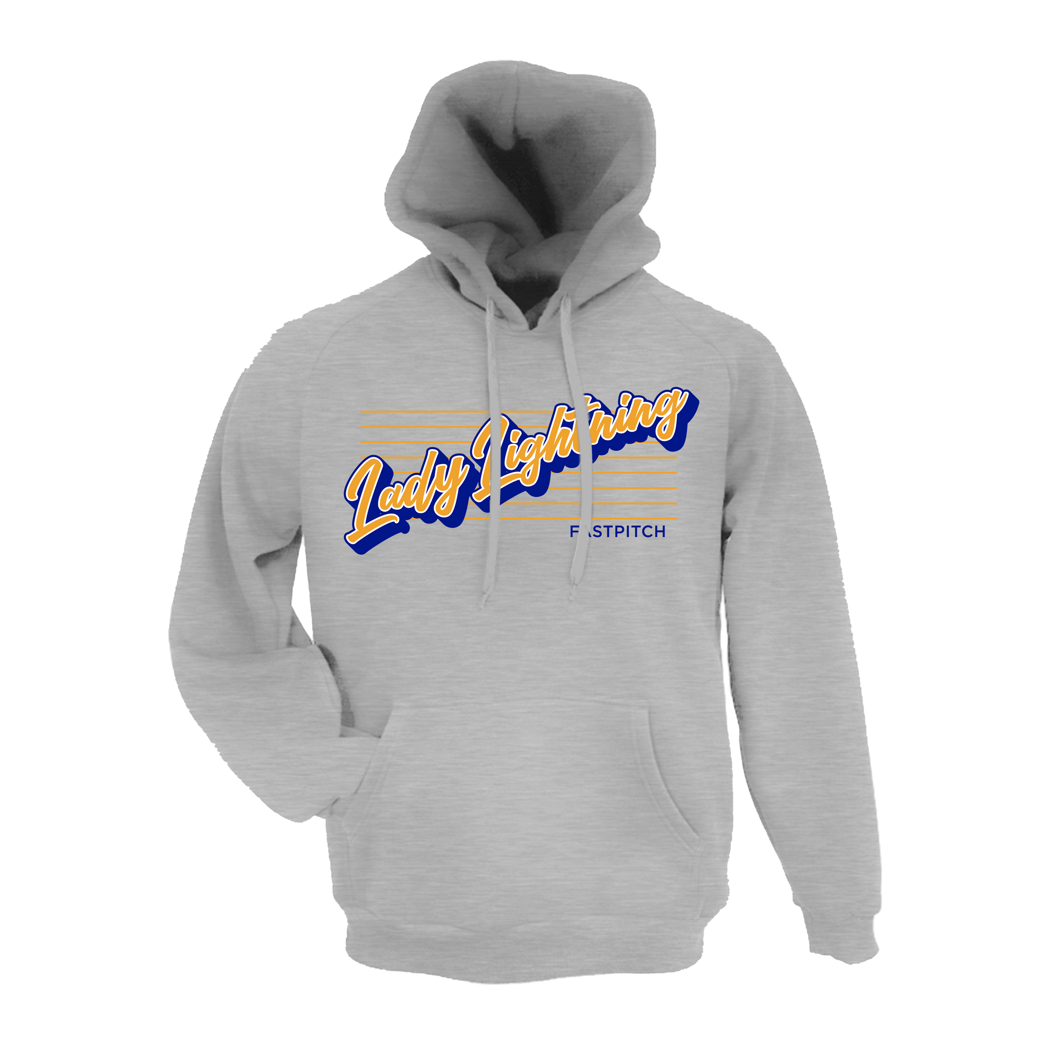 Lady Lightning Fastpitch (Vernon)- Hoodie 2 (Grey)