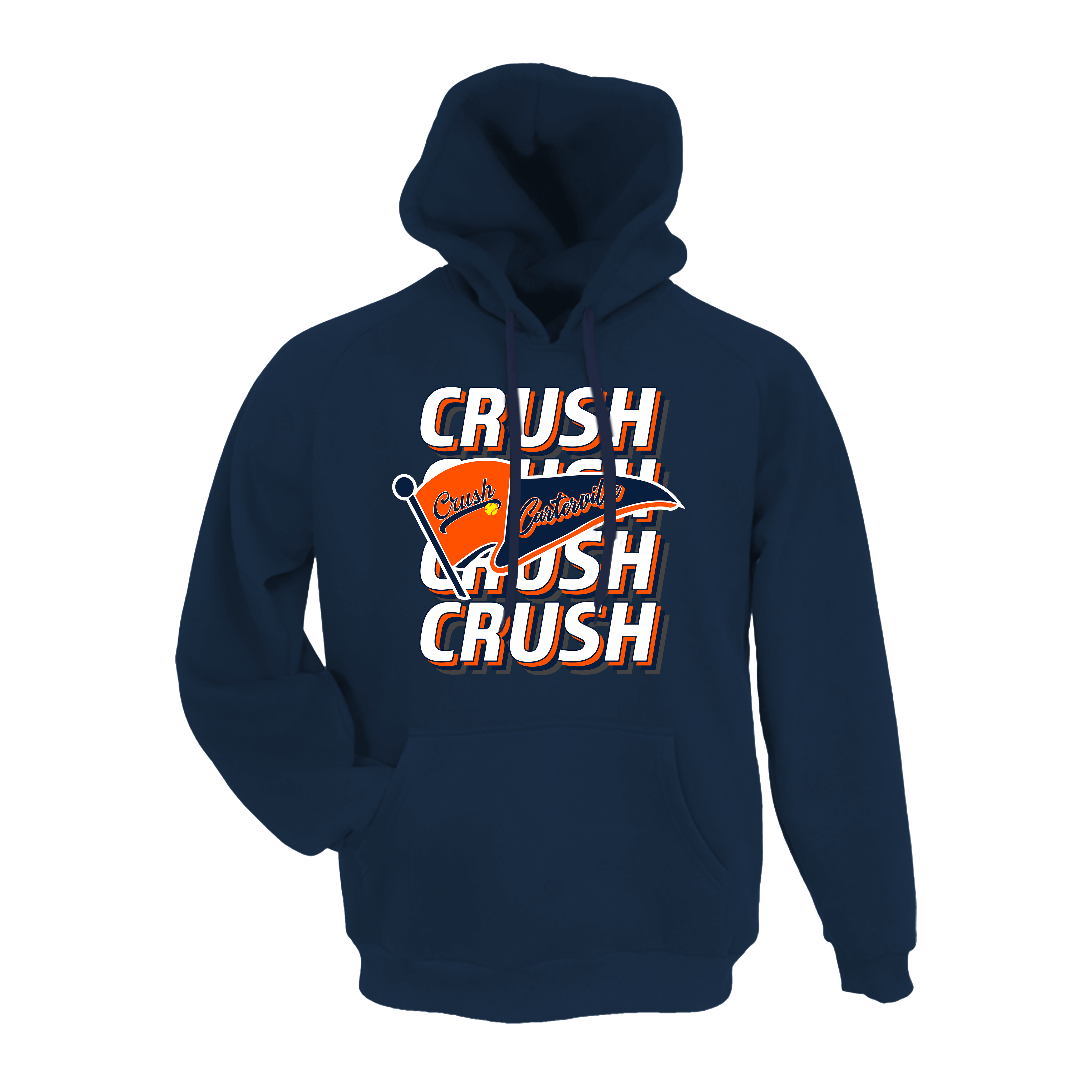 Carterville Crush (Wheaton) Fastpitch- Hoodie 2 (Navy)