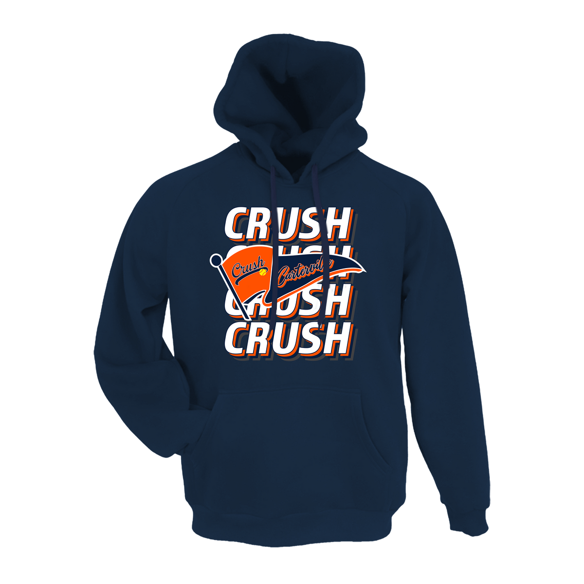 Carterville Crush (Wheaton) Fastpitch- Hoodie 2 (Navy)