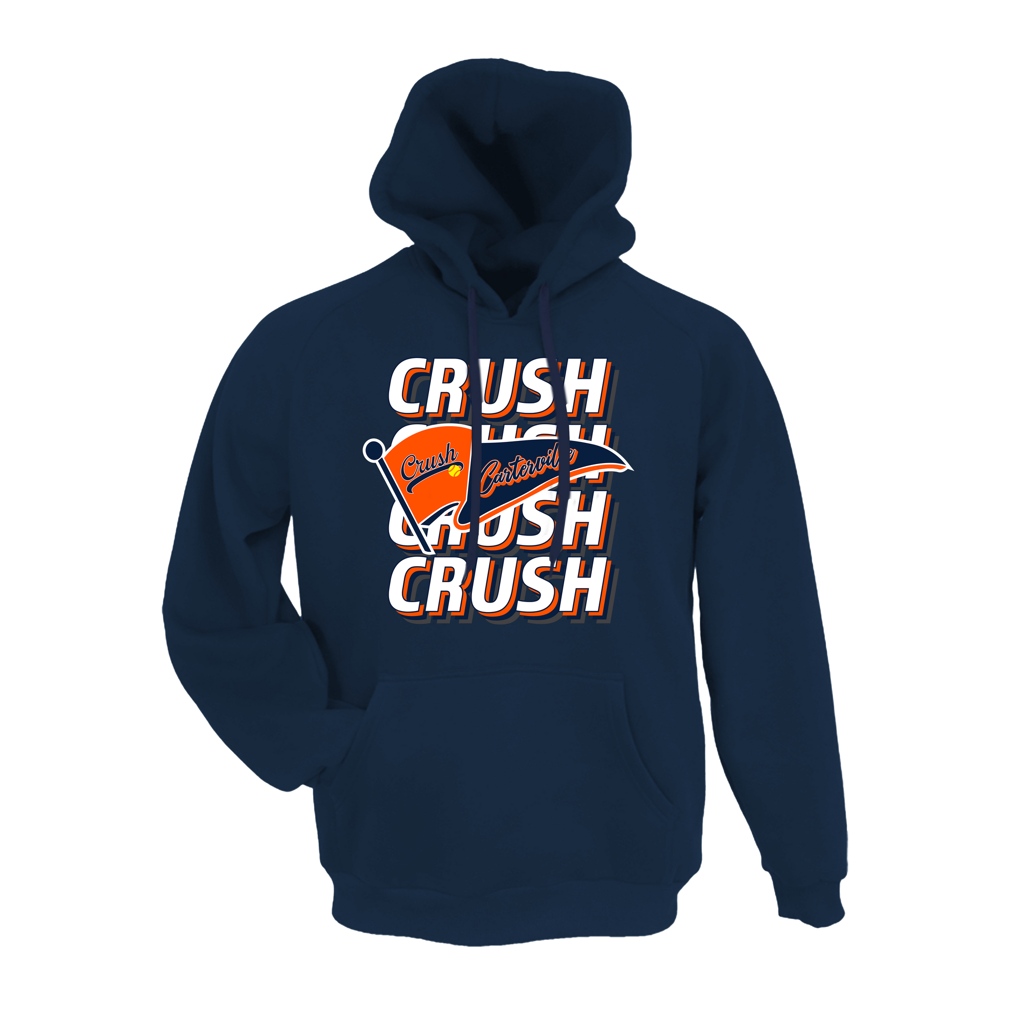 Carterville Crush (Wheaton) Fastpitch- Hoodie 2 (Navy)