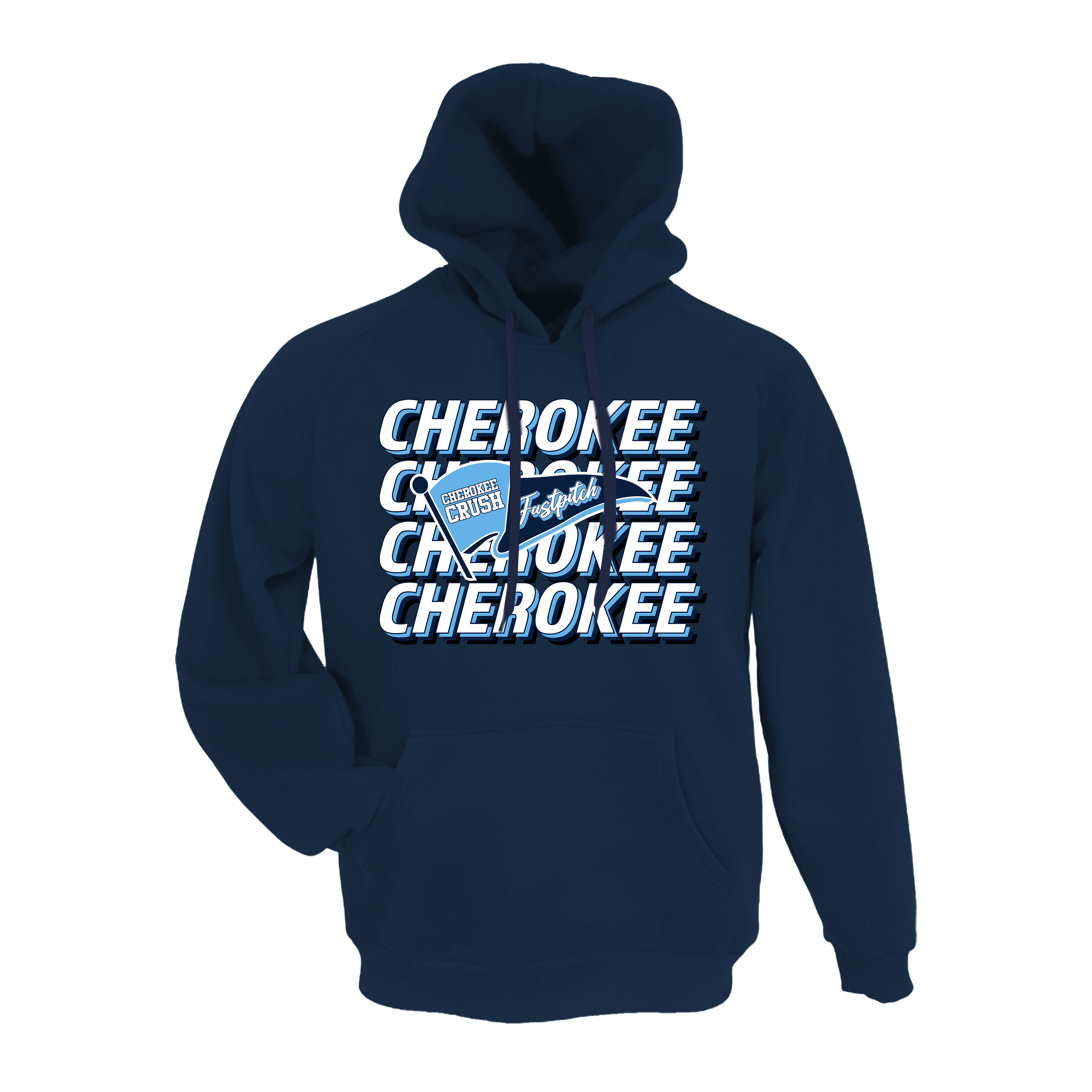 Cherokee Crush (Evans) Fastpitch- Hoodie 2 (Navy)