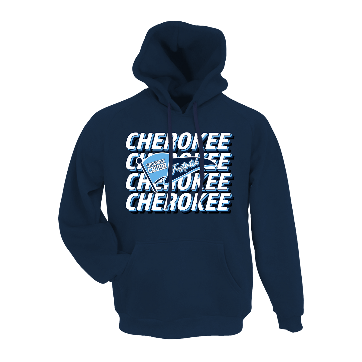 Cherokee Crush (Evans) Fastpitch- Hoodie 2 (Navy)