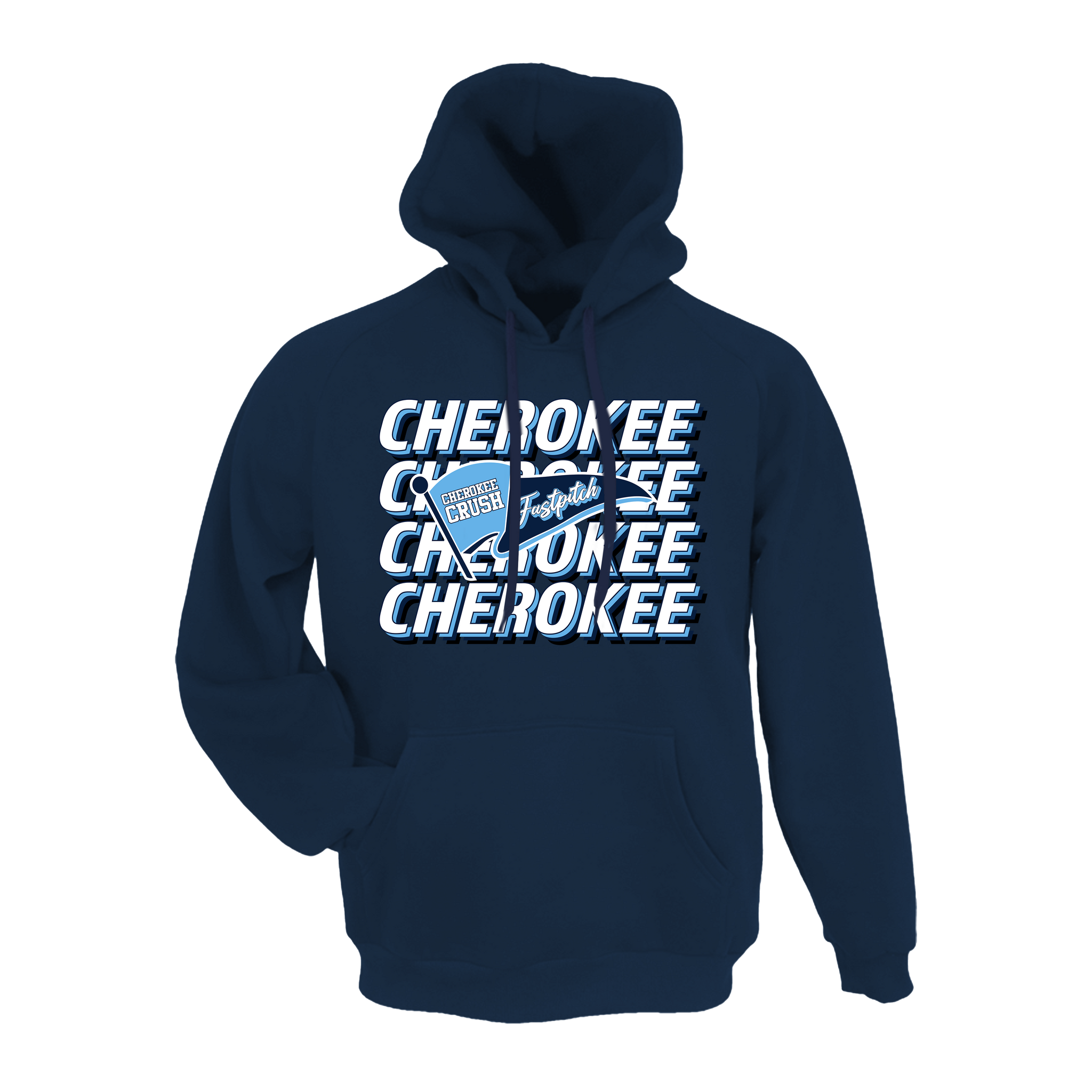 Cherokee Crush (Evans) Fastpitch- Hoodie 2 (Navy)