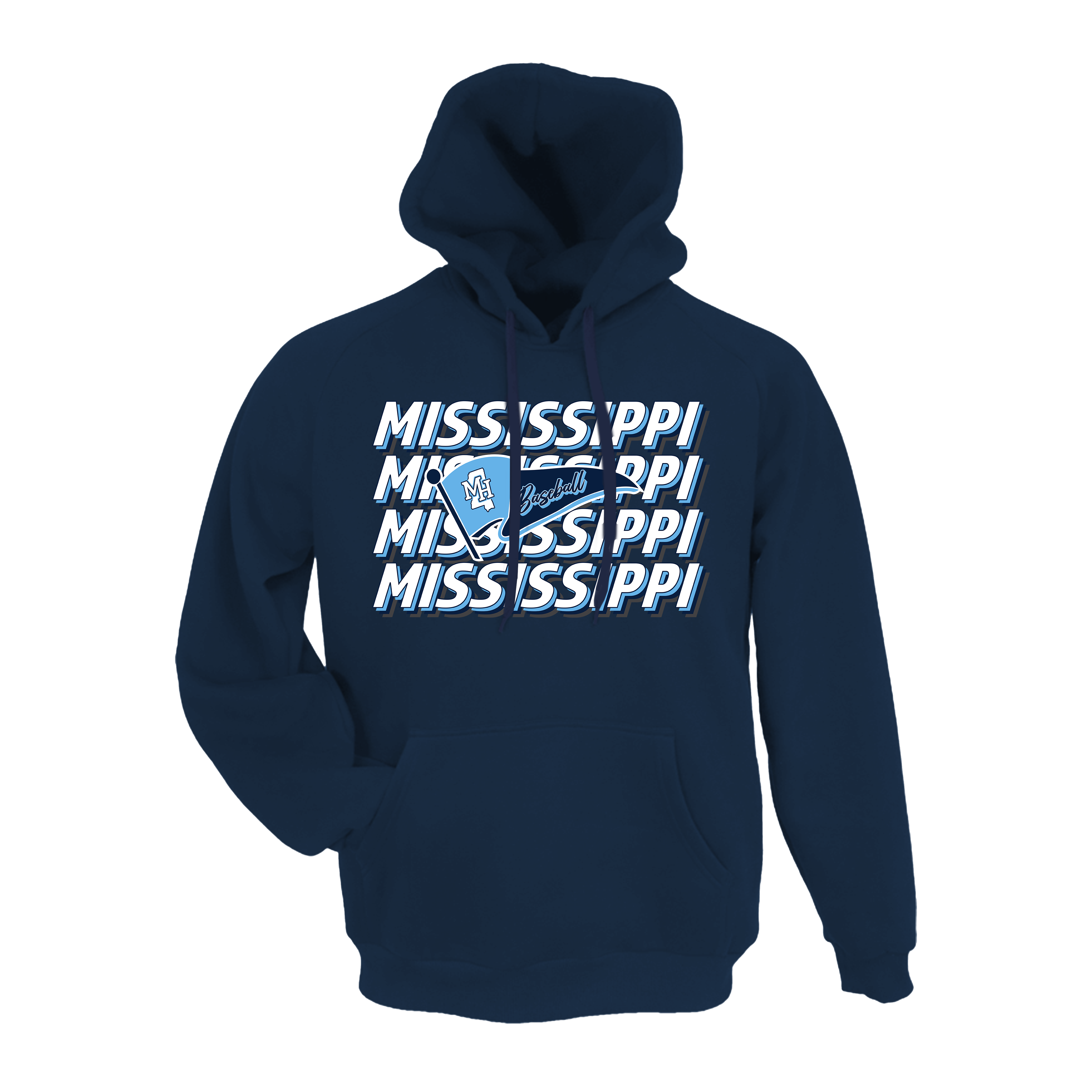 Mississippi Hype Baseball (Robinson)- Hoodie 3 (Navy)