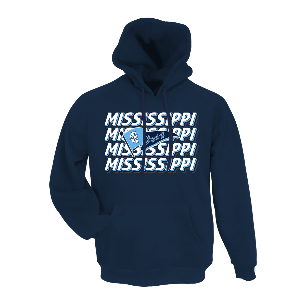 Mississippi Hype Baseball (Robinson)- Hoodie 3 (Navy)