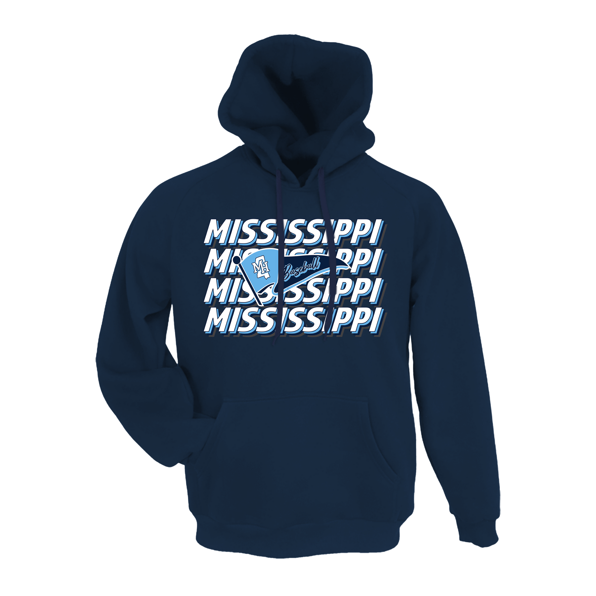 Mississippi Hype Baseball (Robinson)- Hoodie 3 (Navy)