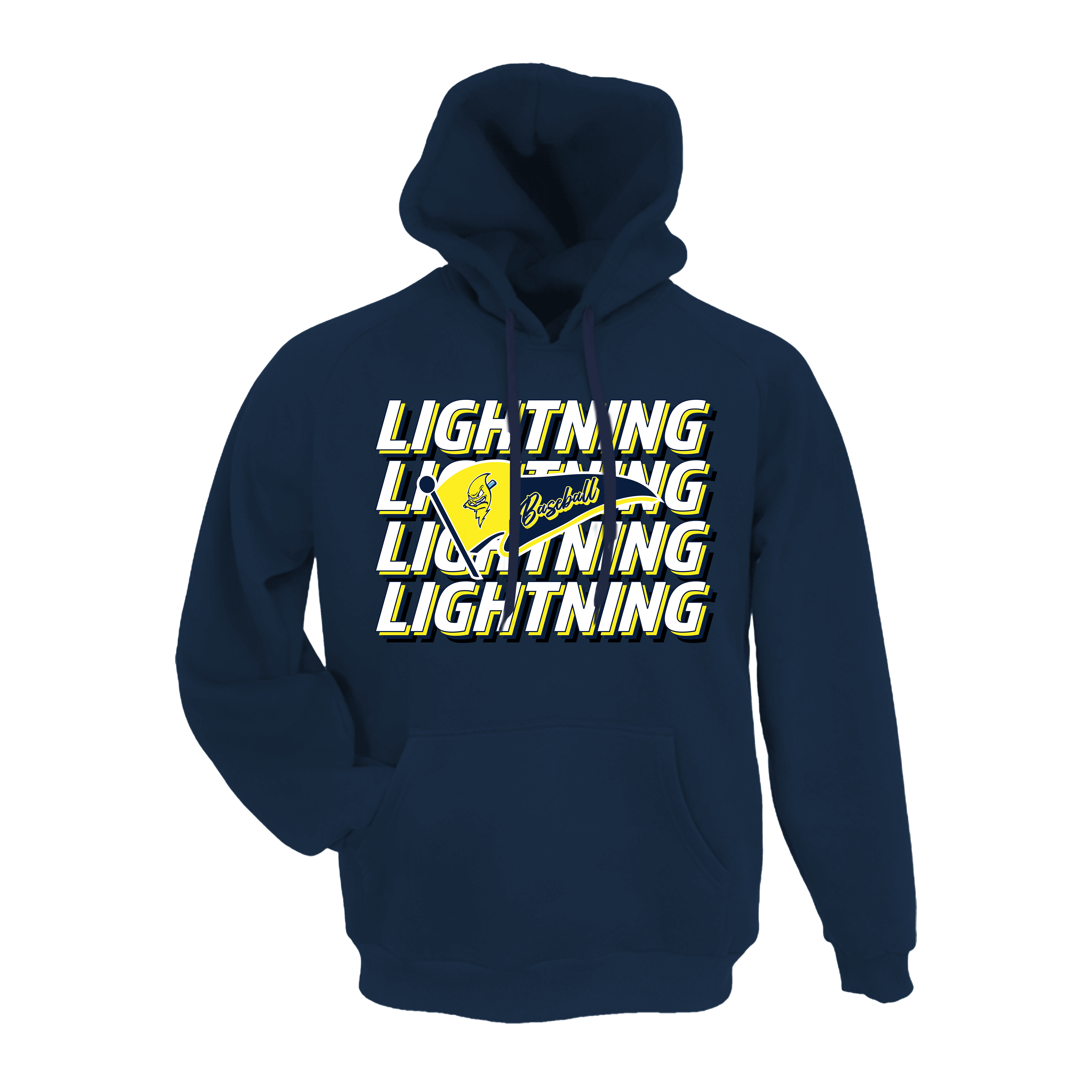 Lightning Jacks Baseball (Tucker)- Hoodie 6 (Navy)