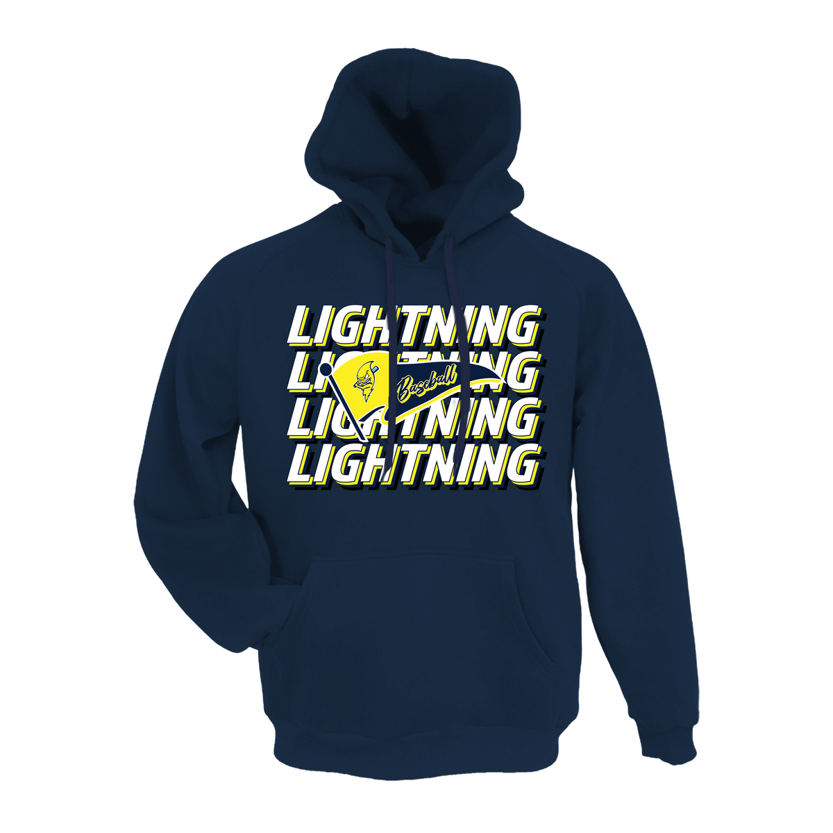 Lightning Jacks Baseball (Tucker)- Hoodie 6 (Navy)