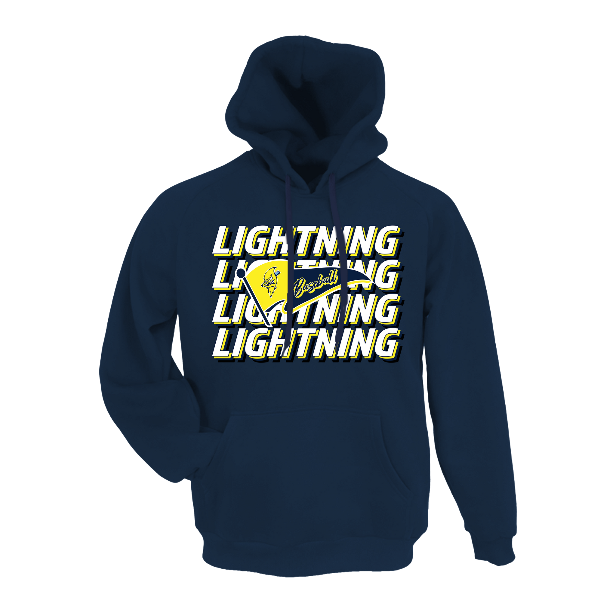 Lightning Jacks Baseball (Tucker)- Hoodie 6 (Navy)