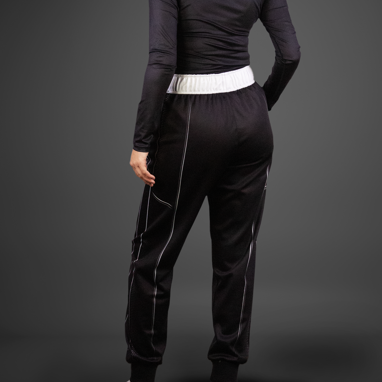 Women's Wrestling Warm Up Jogger- Sketch- Black