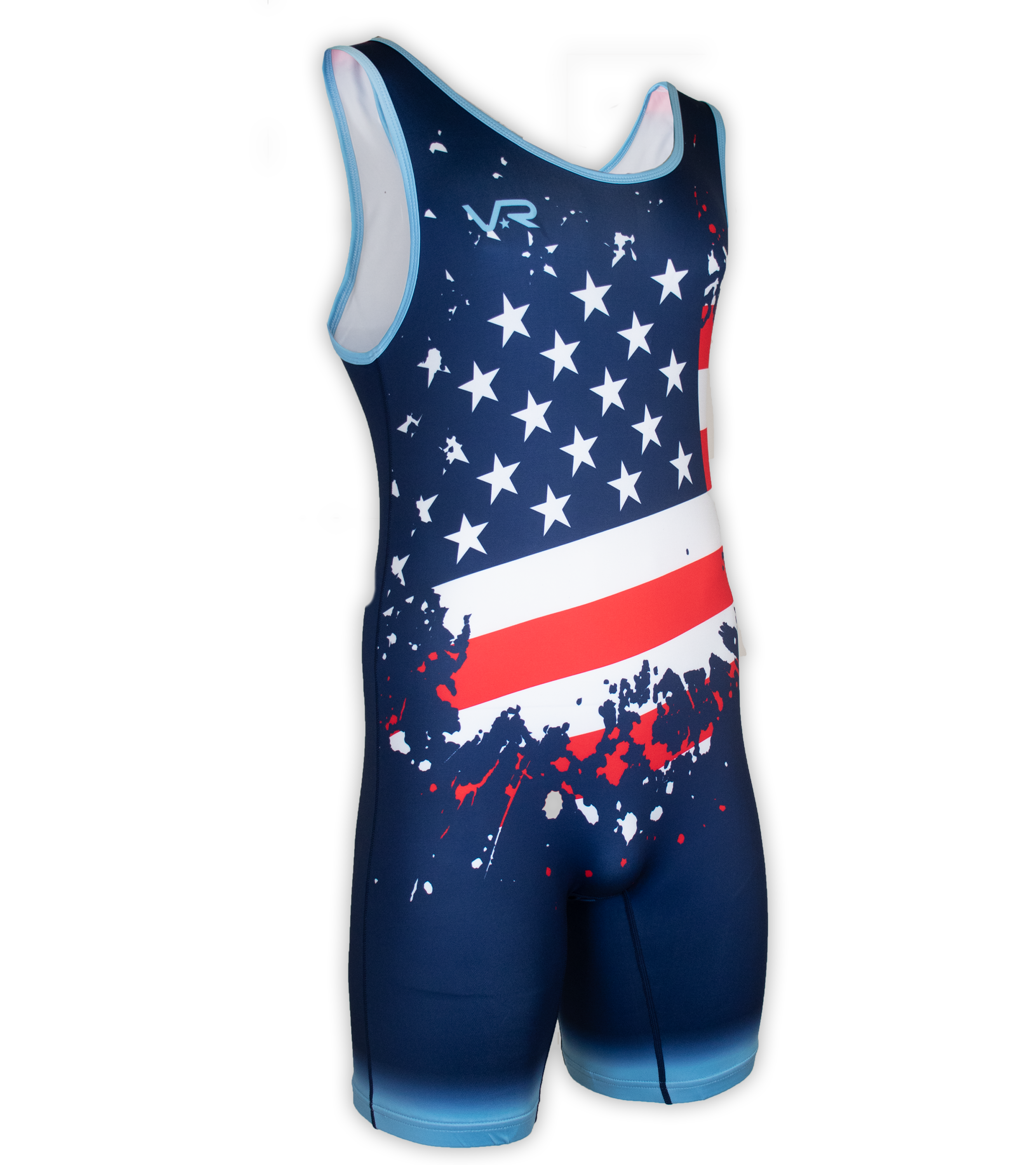 Youth Freestyle Wrestling Singlet- Stars and Stripes