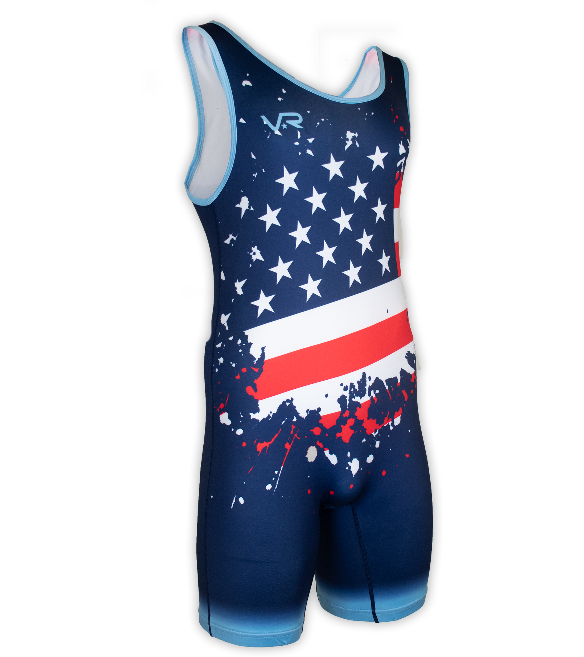 Youth Freestyle Wrestling Singlet- Stars and Stripes