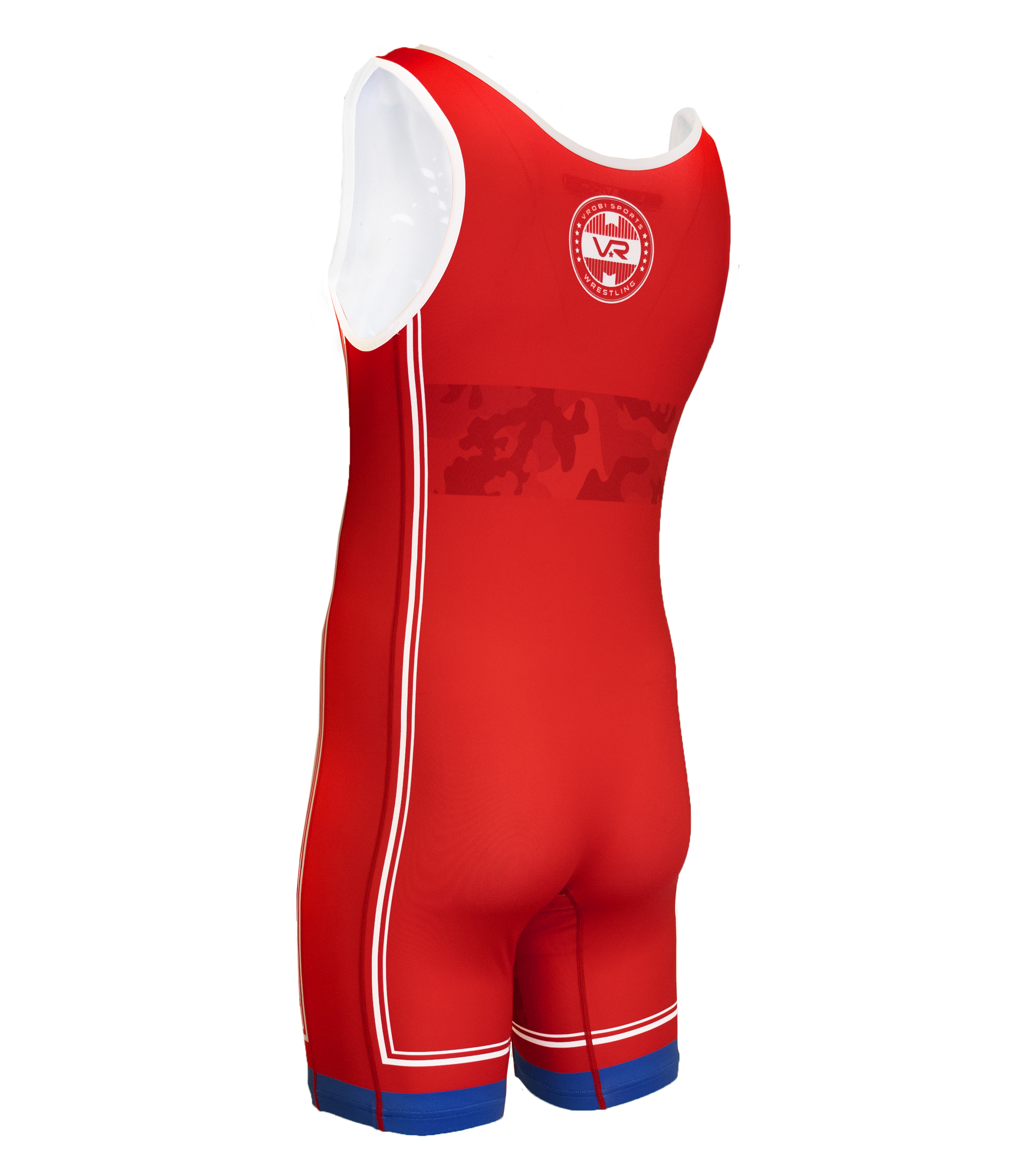 Youth Freestyle Wrestling Singlet- Freedom- Red