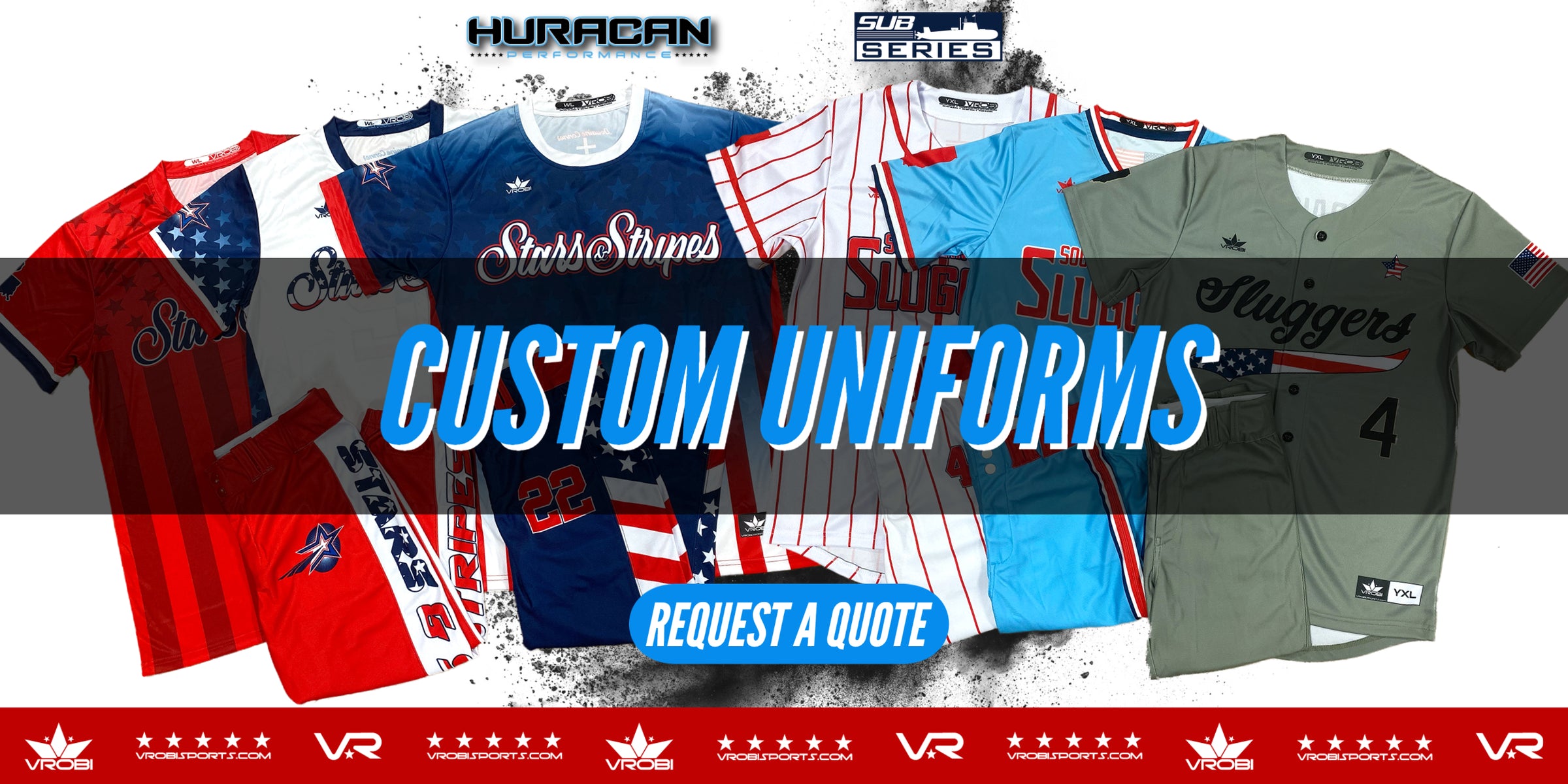 Custom Patriotic Baseball and Softball Uniforms 