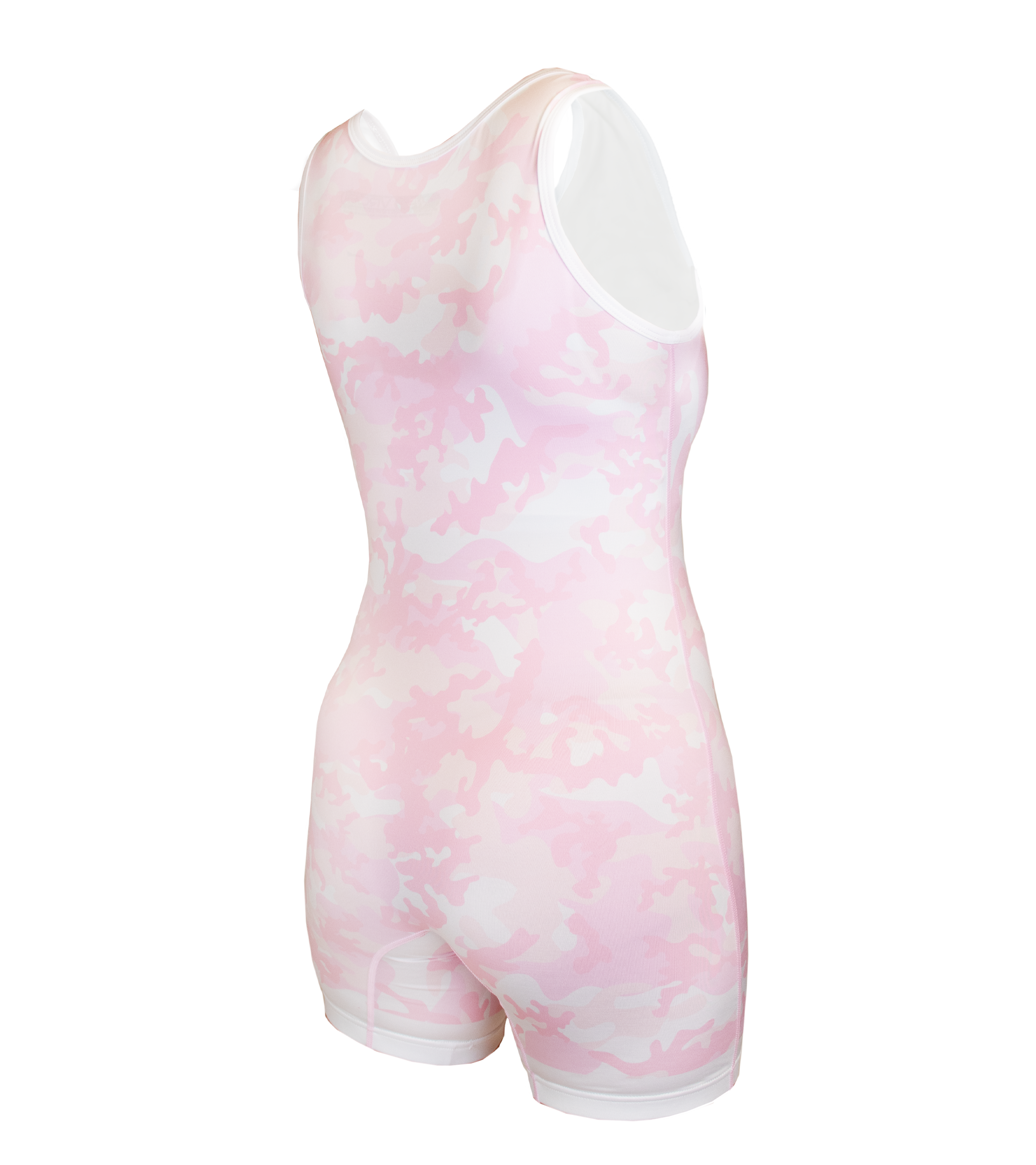 Girl's Wrestling Singlet- Pink Camo