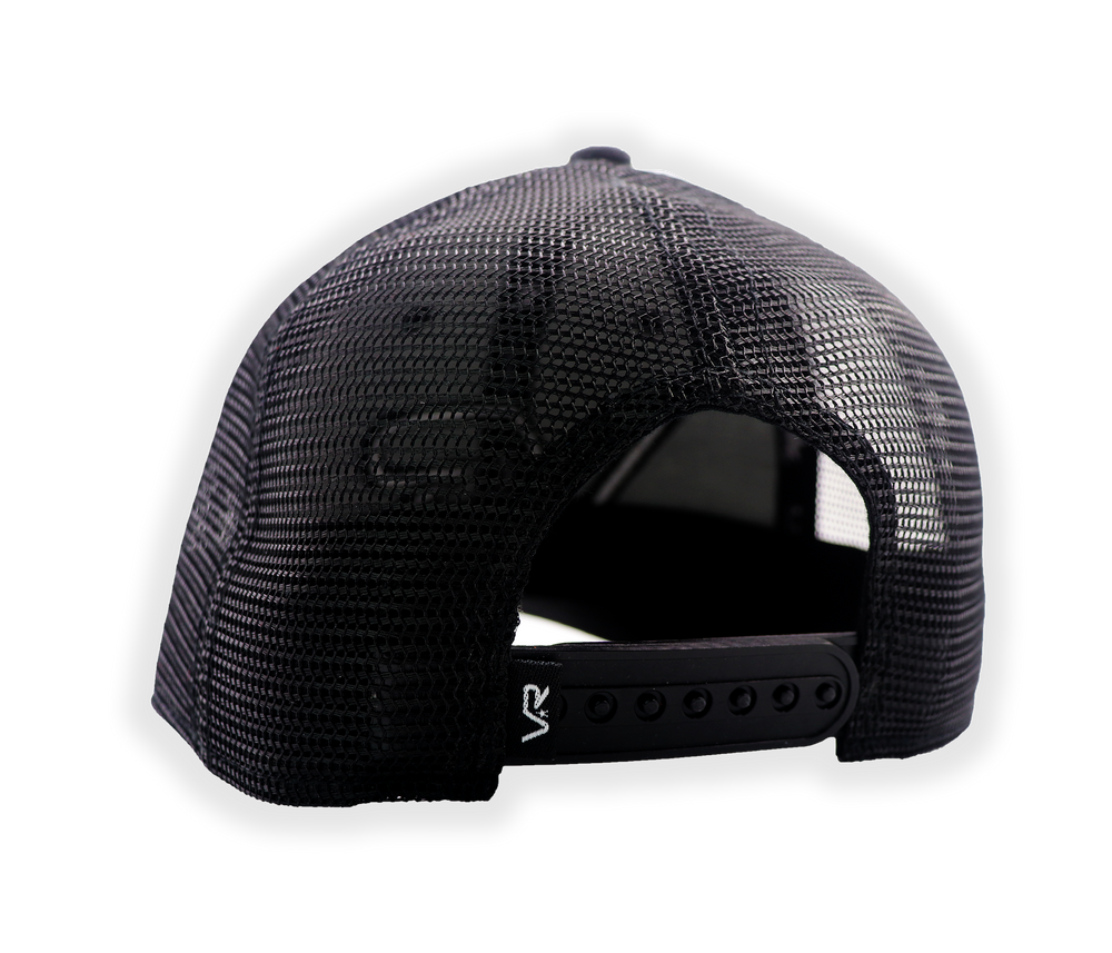 VR80 Low Profile Snapback Trucker Hat-Black