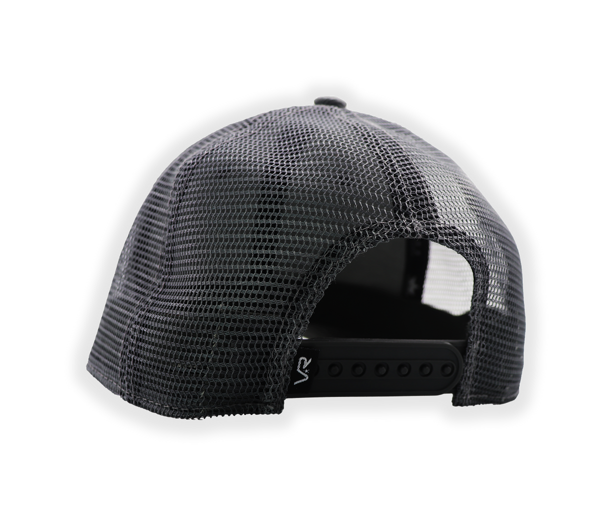 VR80 Low Profile Snapback Trucker Hat-Charcoal/Black