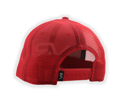 VR80 Low Profile Snapback Trucker Hat-Red/White