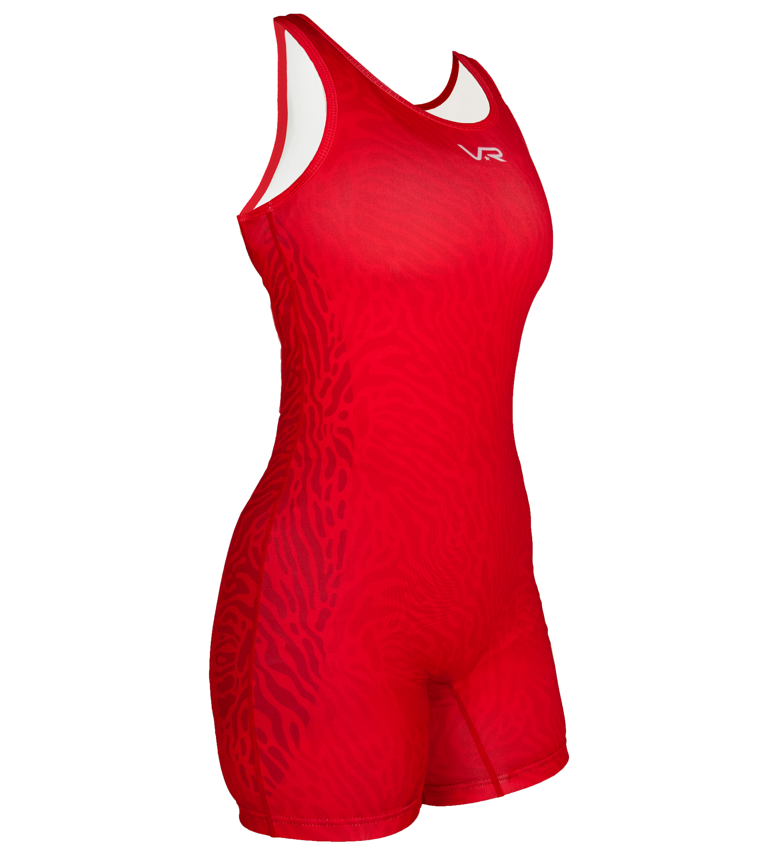 Women's Freestyle Wrestling Singlet- Snatched Safari- Red