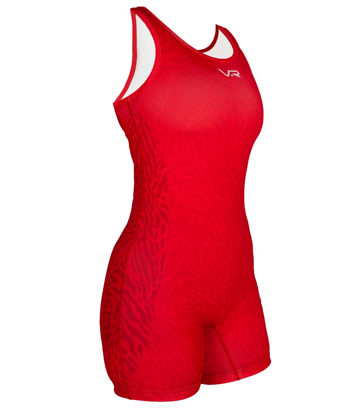 Women's Freestyle Wrestling Singlet- Snatched Safari- Red