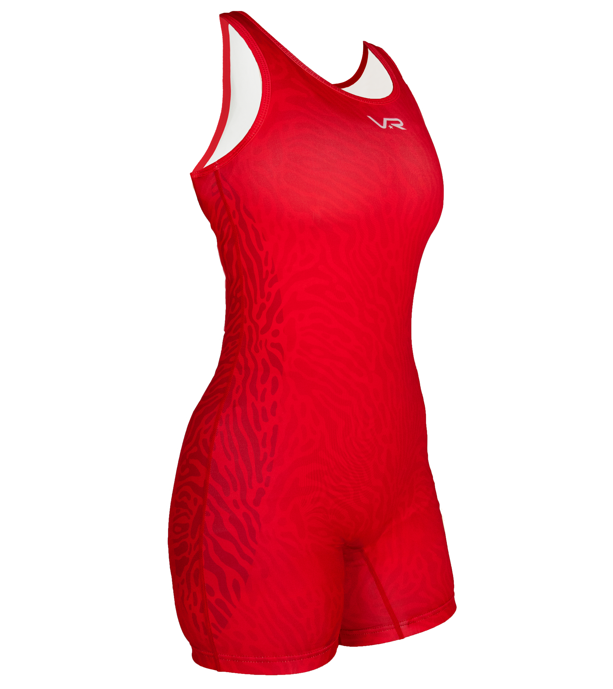 Women's Freestyle Wrestling Singlet- Snatched Safari- Red