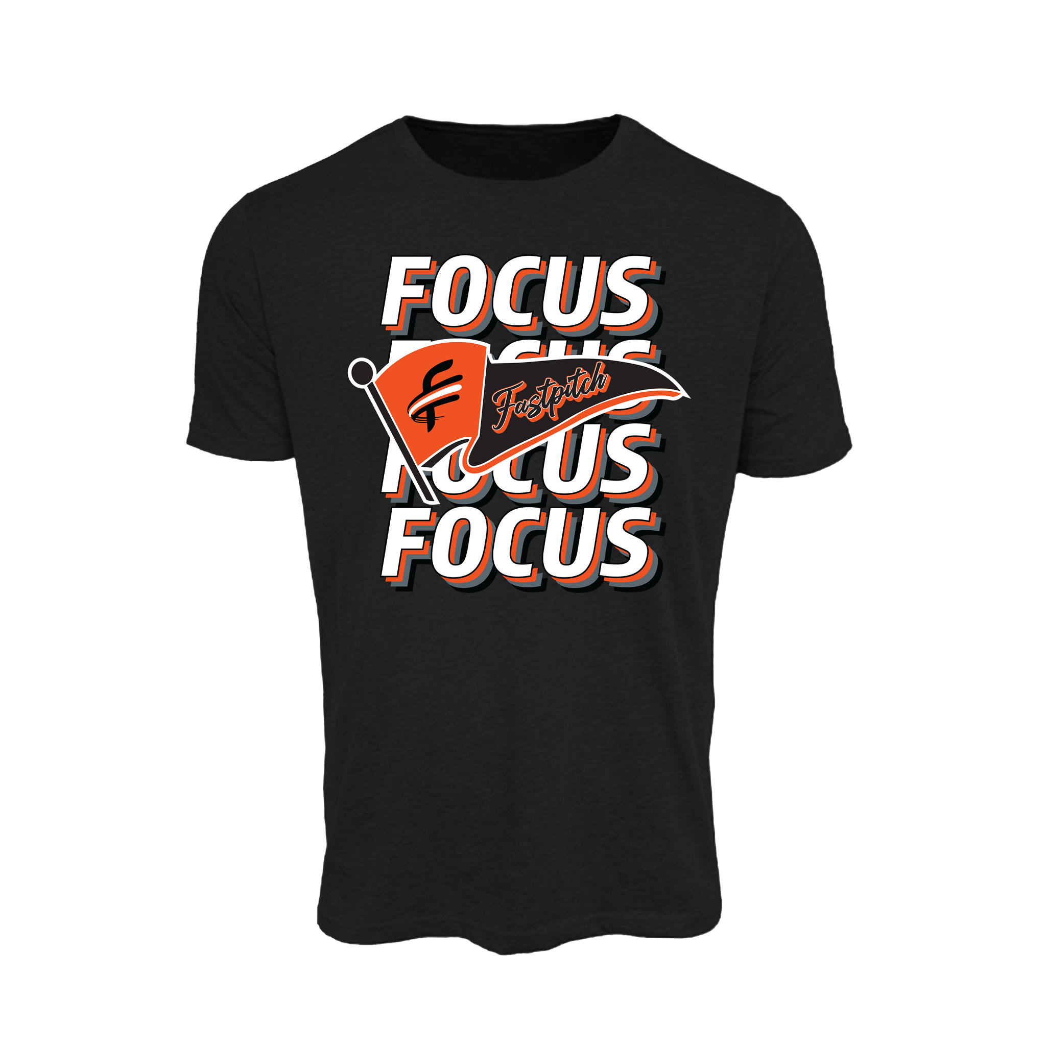 Focus Fastpitch (McCans)- T Shirt 2 (Black)