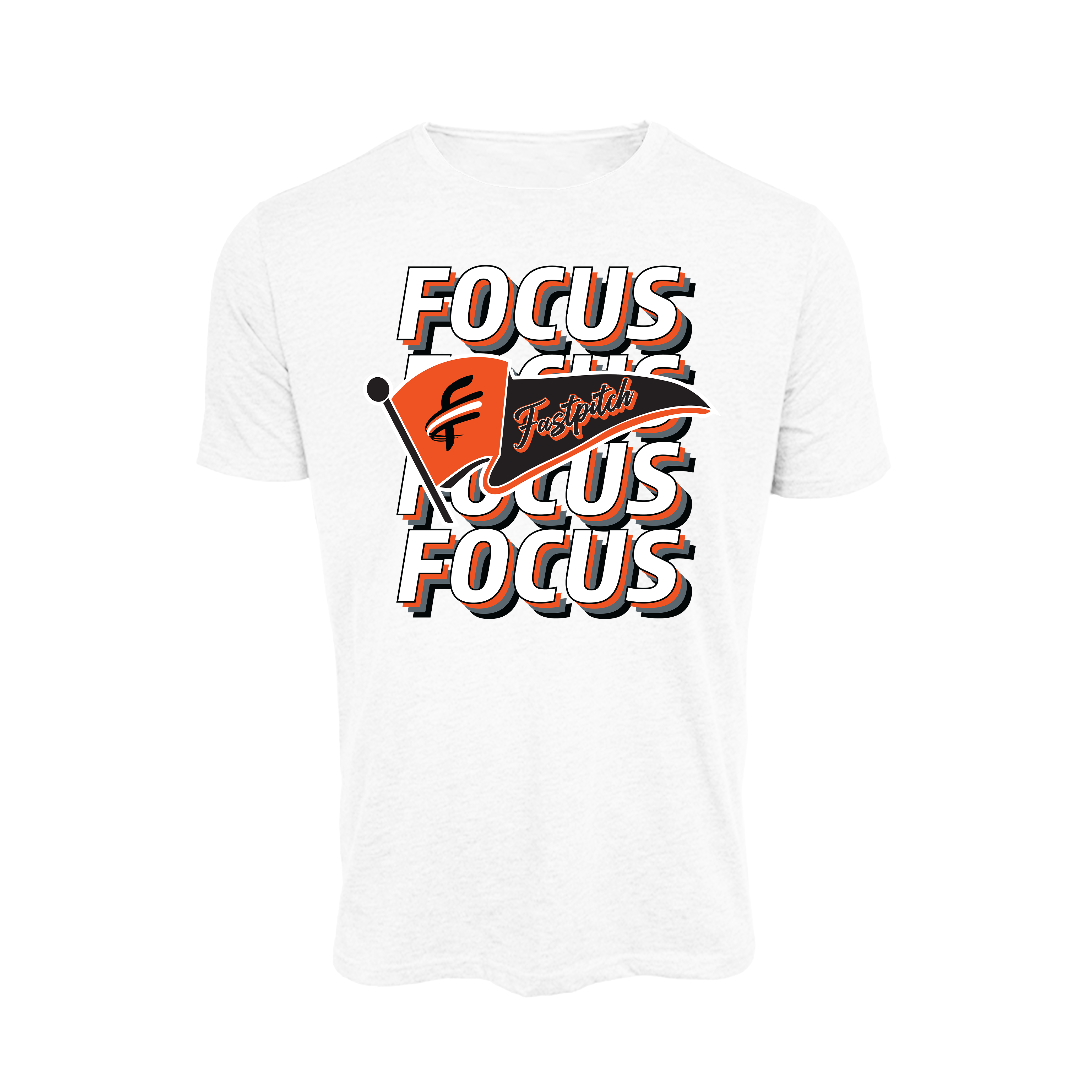 Focus Fastpitch (McCans)- T Shirt 4 (White)