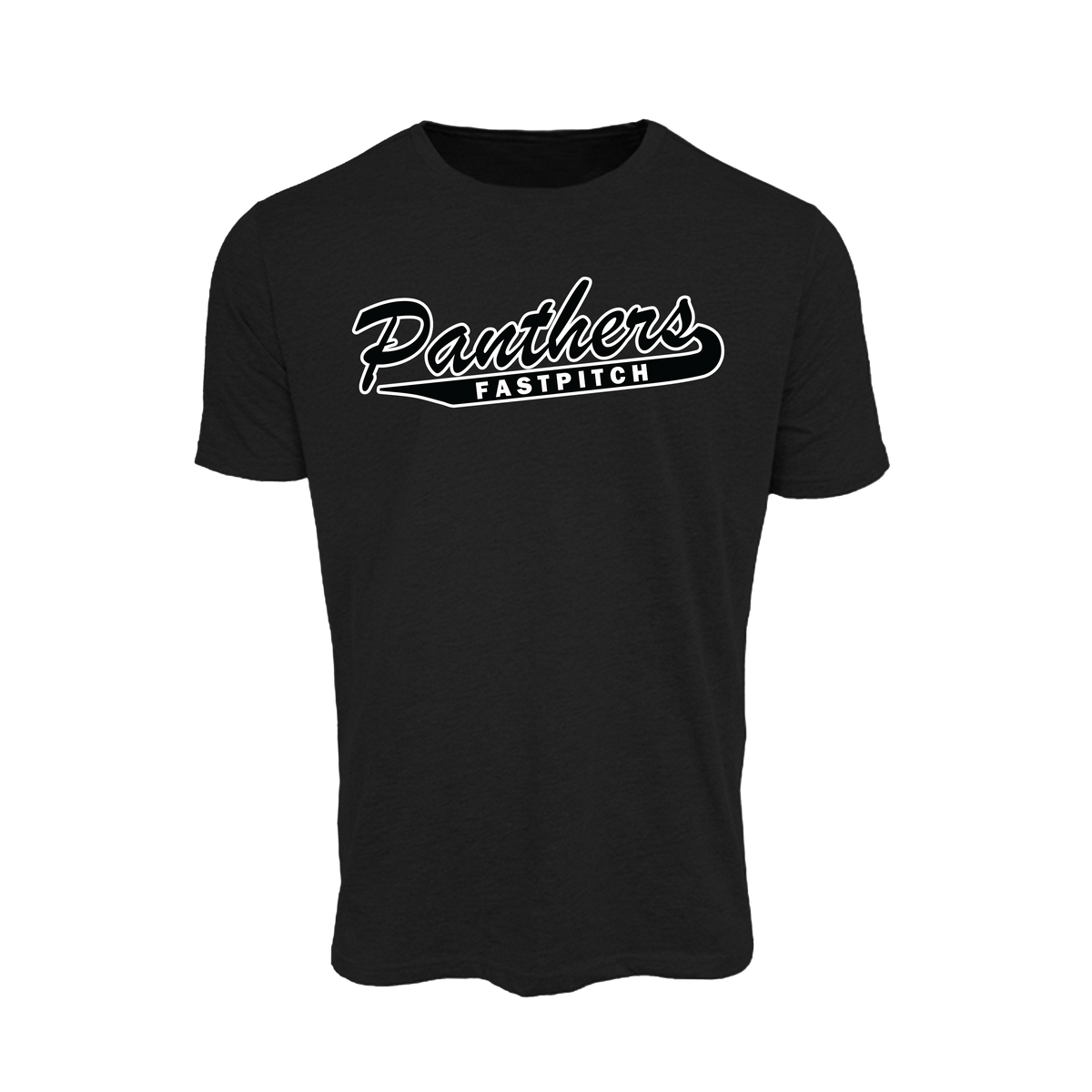 Jr Panthers Fastpitch (Oppendike)- T-Shirt 2 (Black)