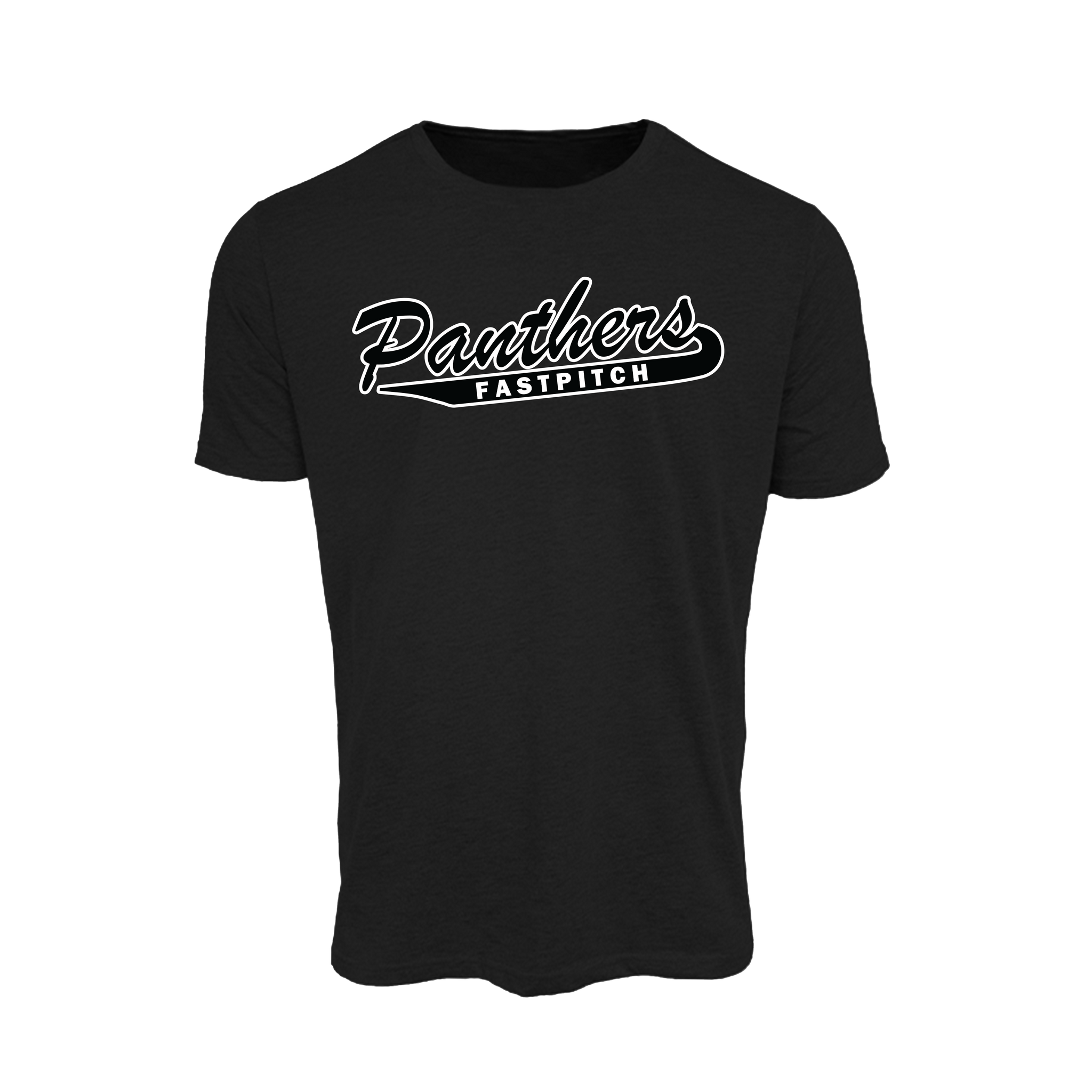 Jr Panthers Fastpitch (Oppendike)- T-Shirt 2 (Black)