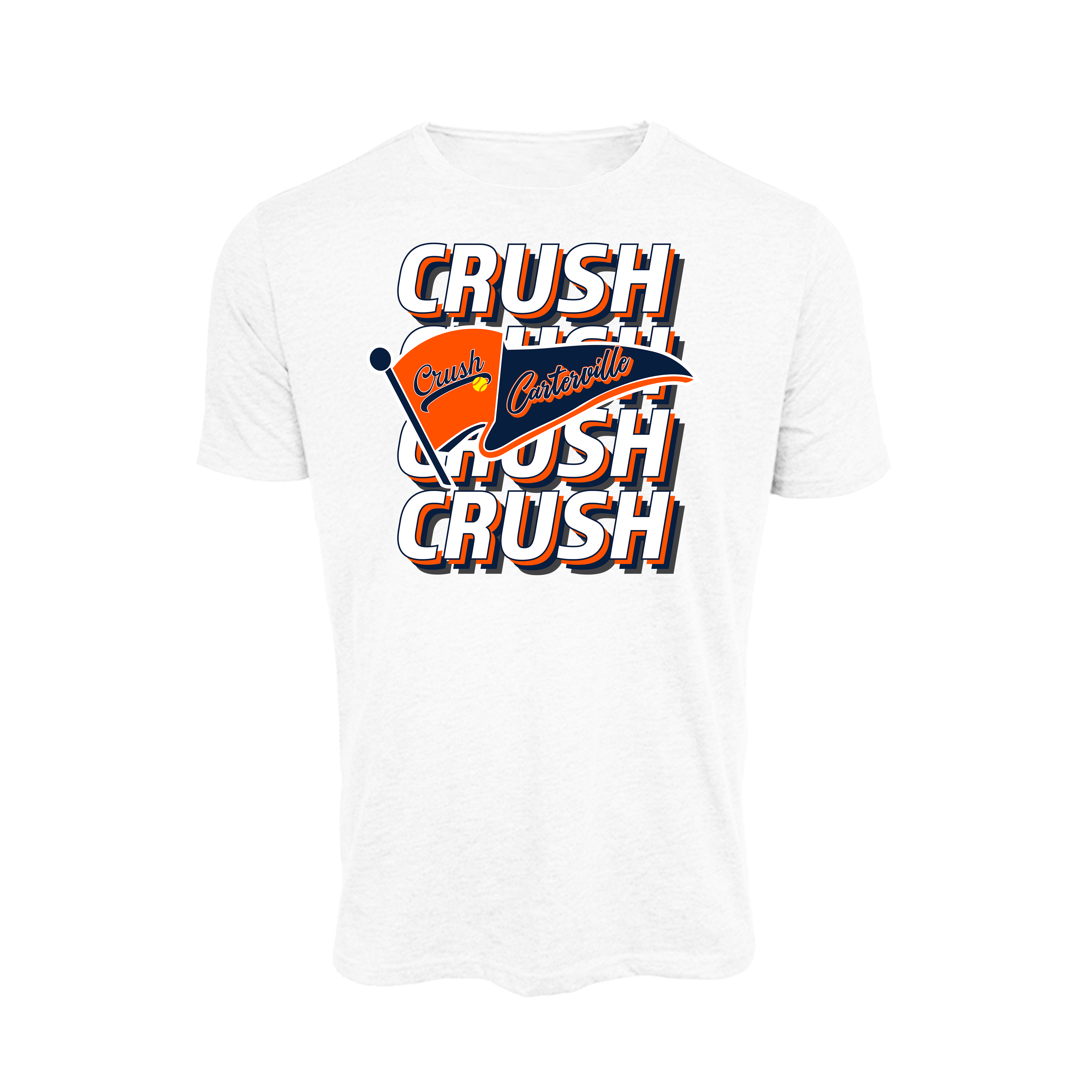Carterville Crush (Wheaton) Fastpitch- T Shirt 1 (White)